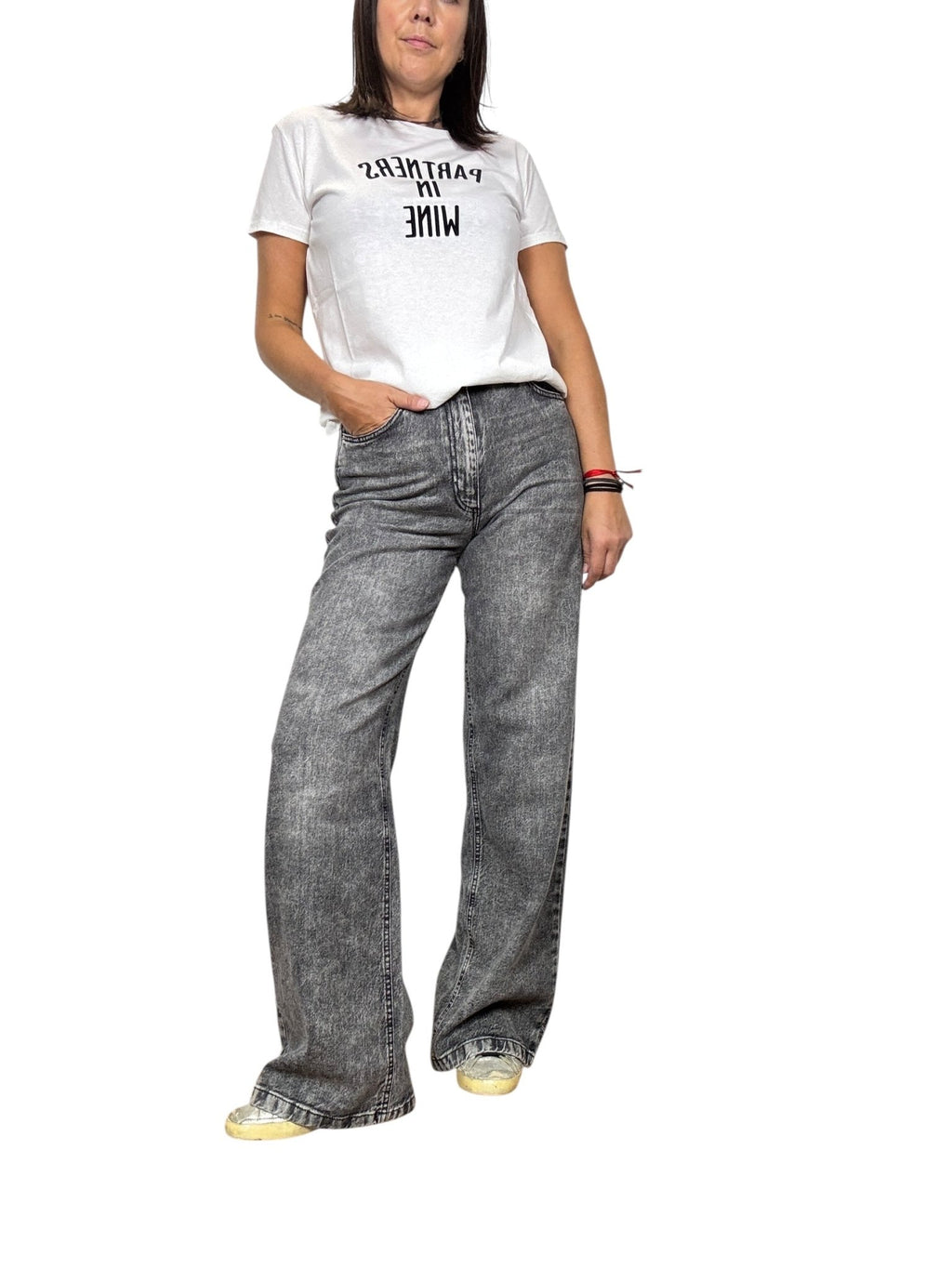 JEANS LONDON GRIGIO MARMORIZZATO HAVEONE - XE BLU ABBIGLIAMENTO
