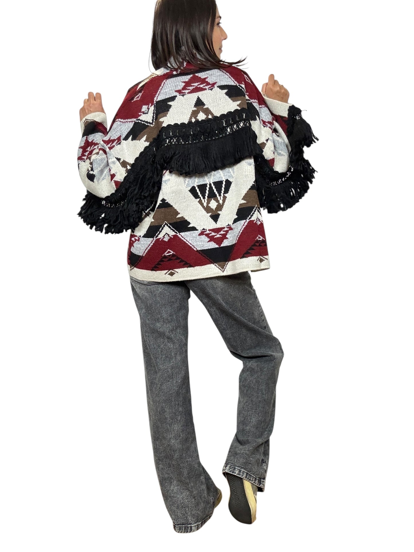 CARDIGAN ALANUI CON FRANGE VICOLO