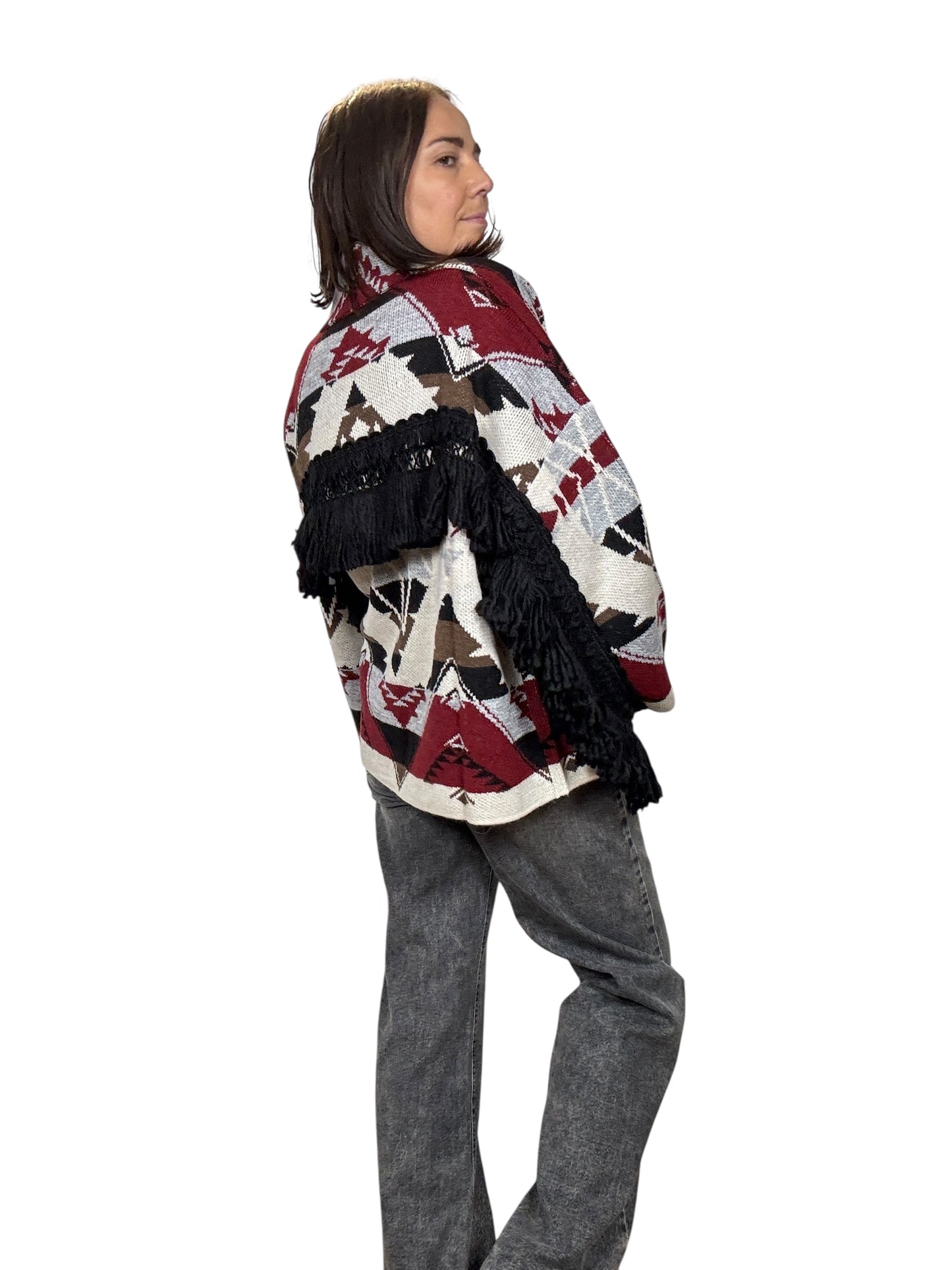 CARDIGAN ALANUI CON FRANGE VICOLO