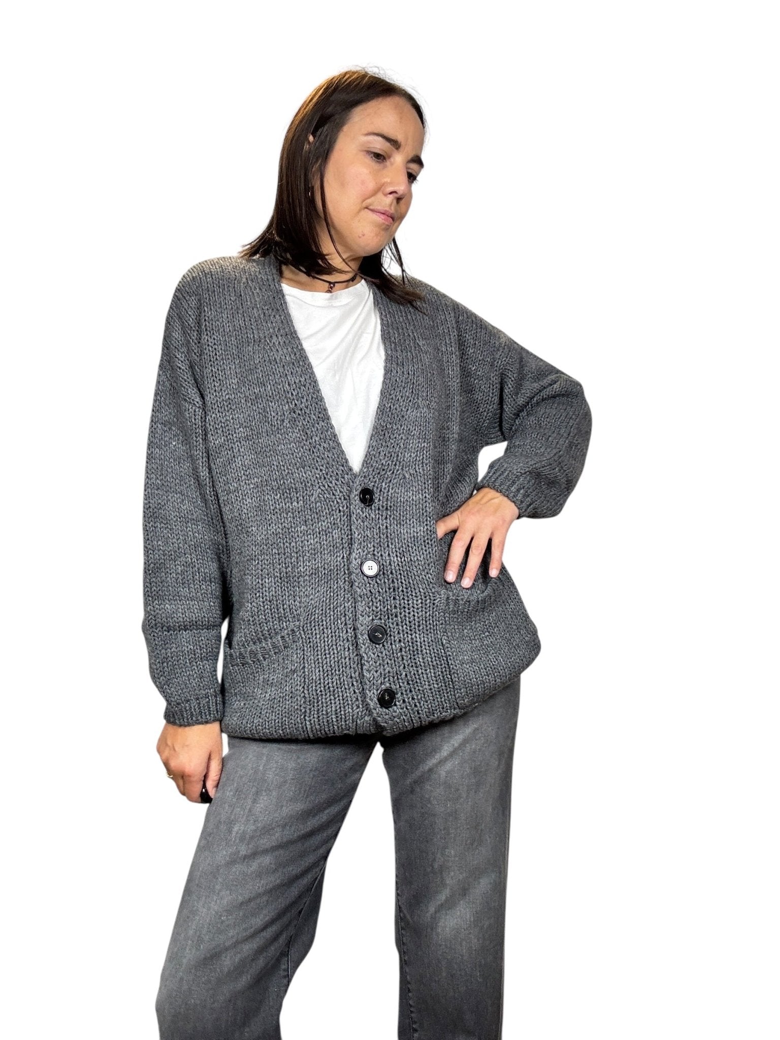 CARDIGAN CON BOTTONI VICOLO - XE BLU ABBIGLIAMENTO