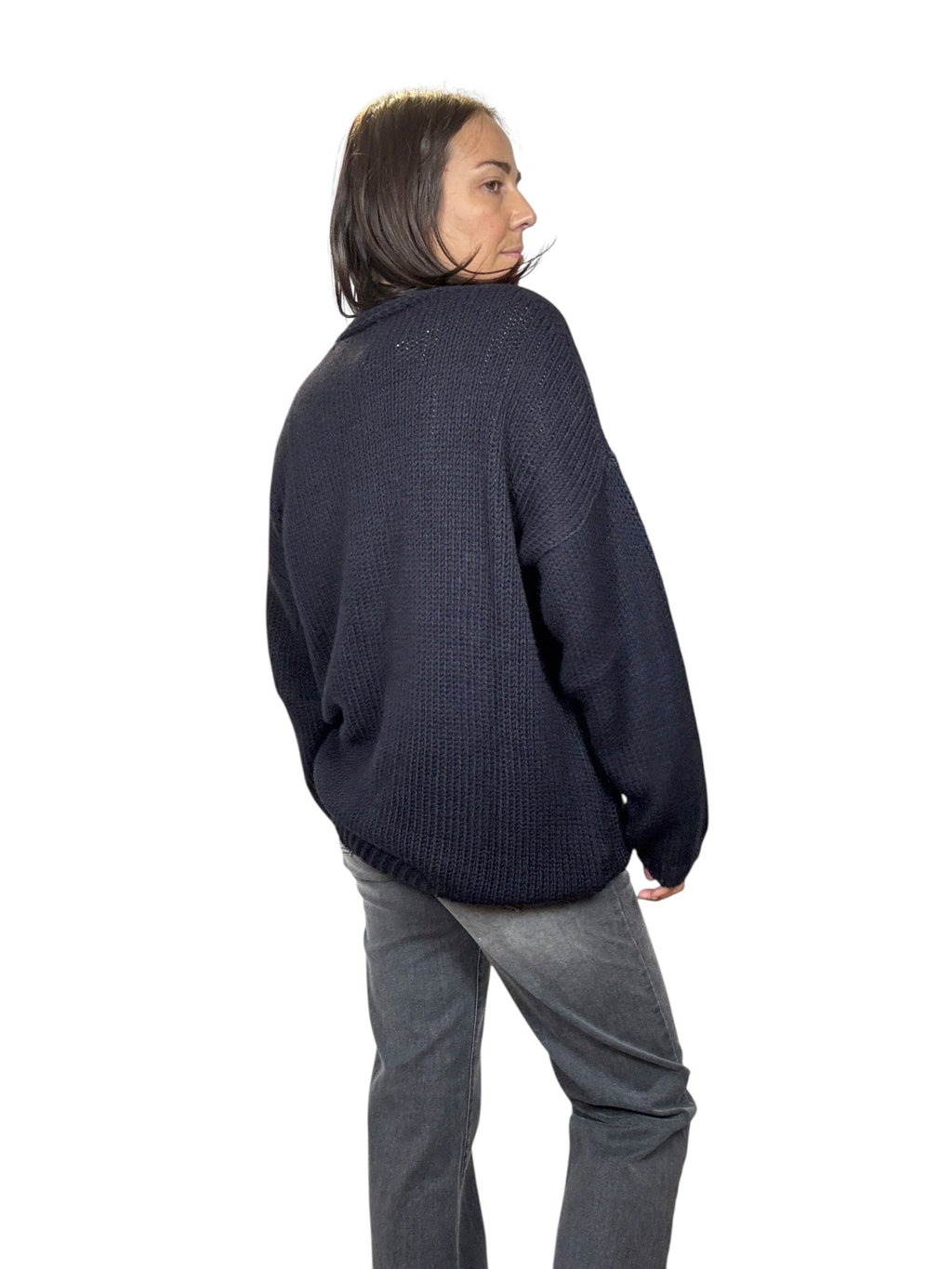 CARDIGAN CON BOTTONI VICOLO - XE BLU ABBIGLIAMENTO