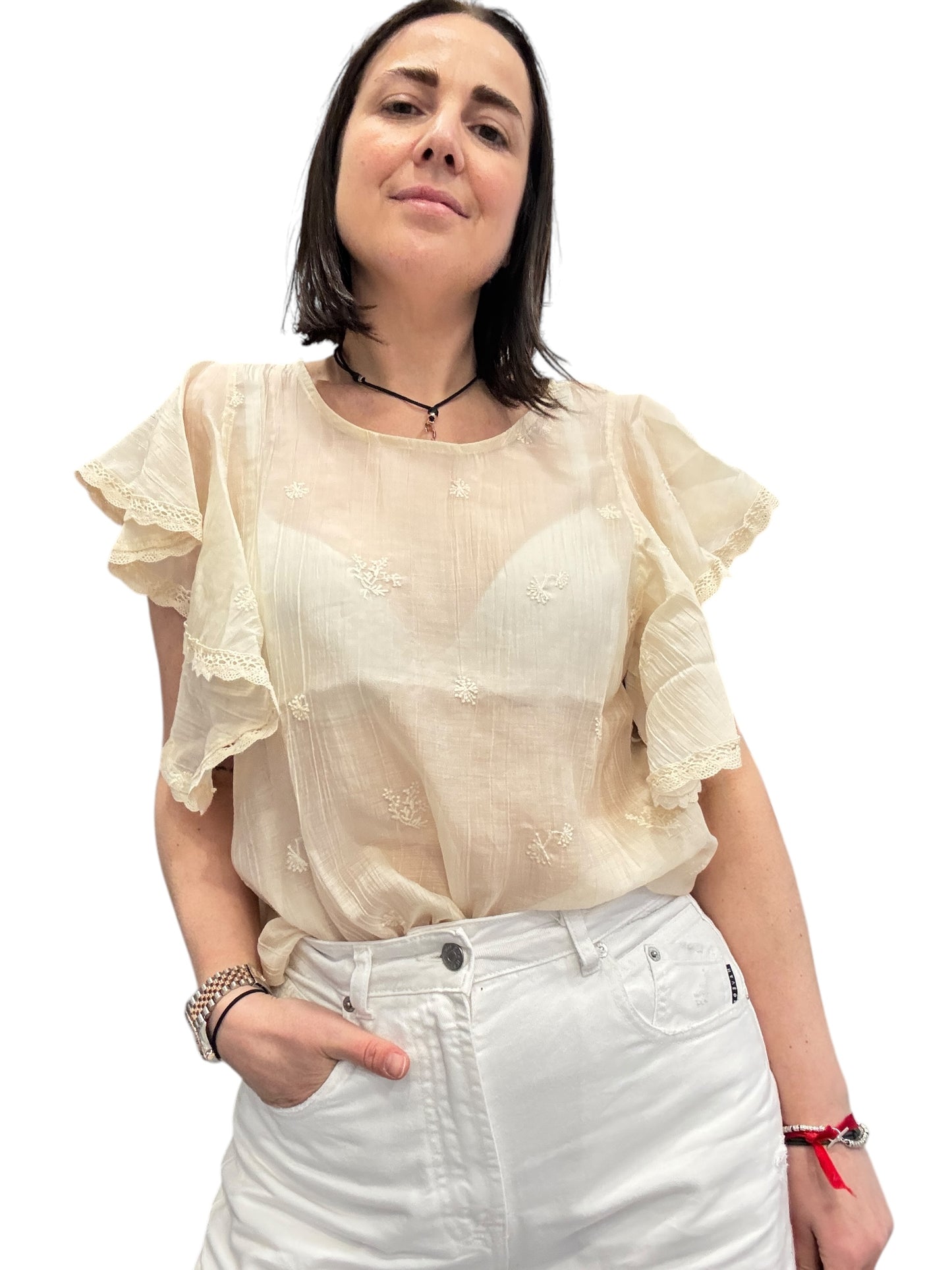 CAMICIA RICAMATA SUSY MIX