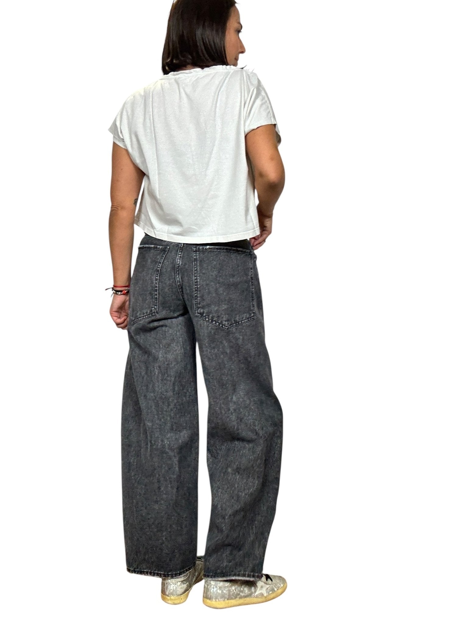 JEANS A PALAZZO GRIGIO HAVEONE - XE BLU ABBIGLIAMENTO