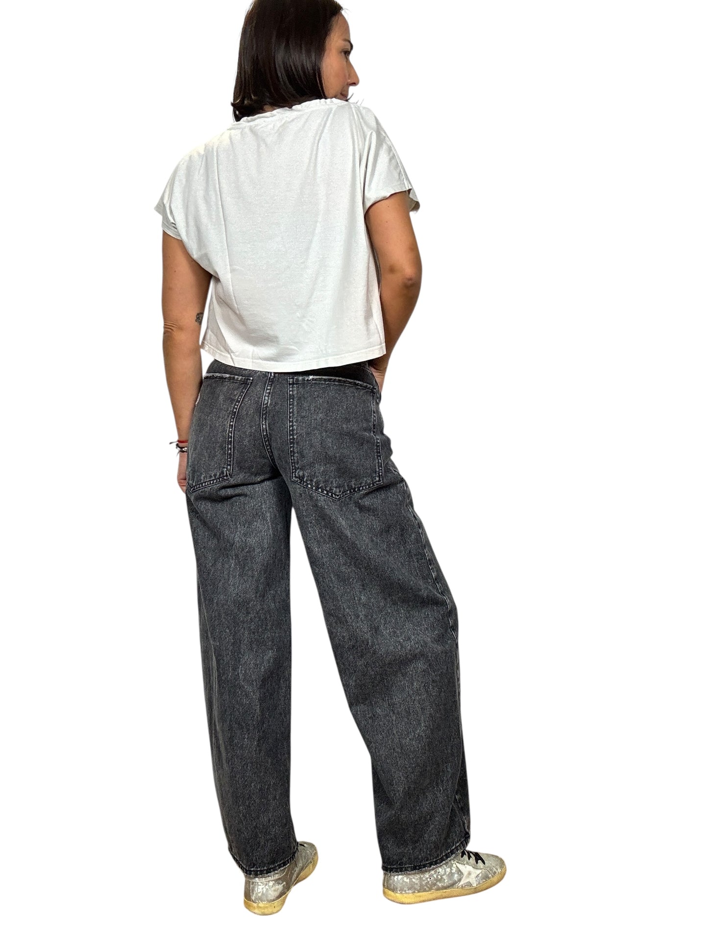 JEANS A PALAZZO GRIGIO HAVEONE