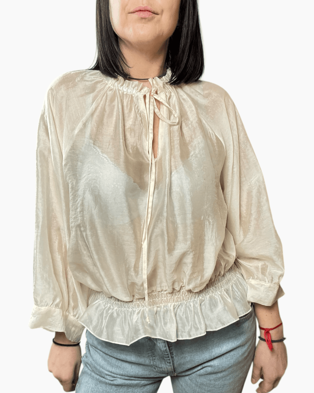 CAMICIA ARRICCIATA TENSIONE IN - XE BLU ABBIGLIAMENTO