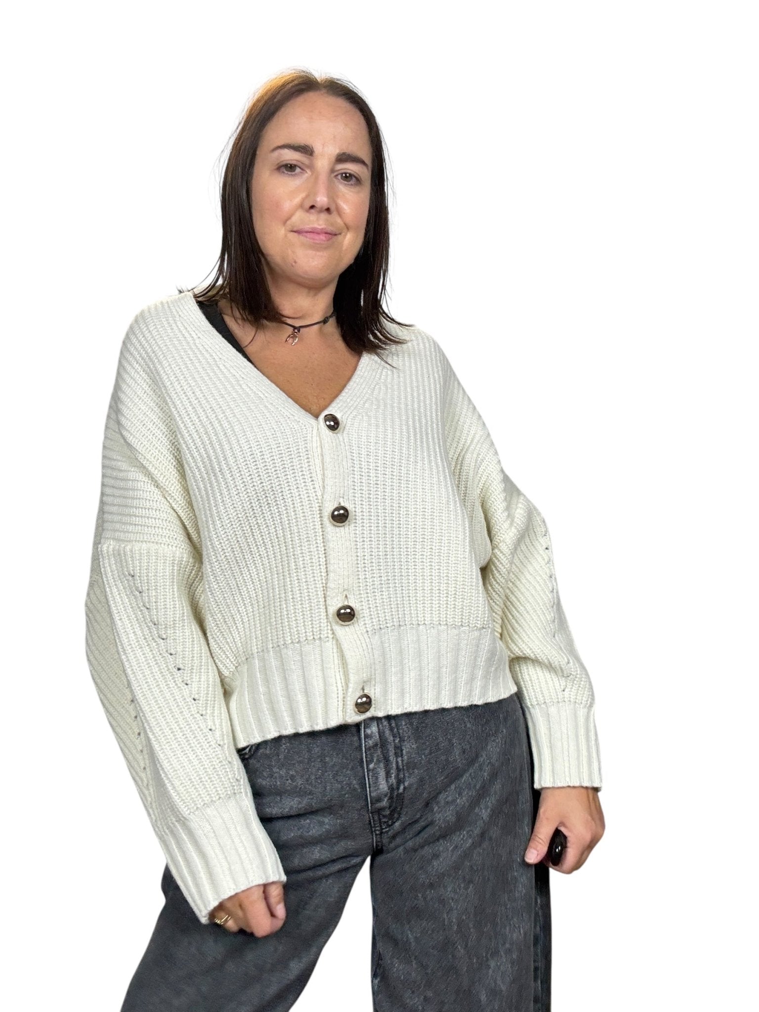 CARDIGAN MANICA A KIMONO VICOLO - XE BLU ABBIGLIAMENTO