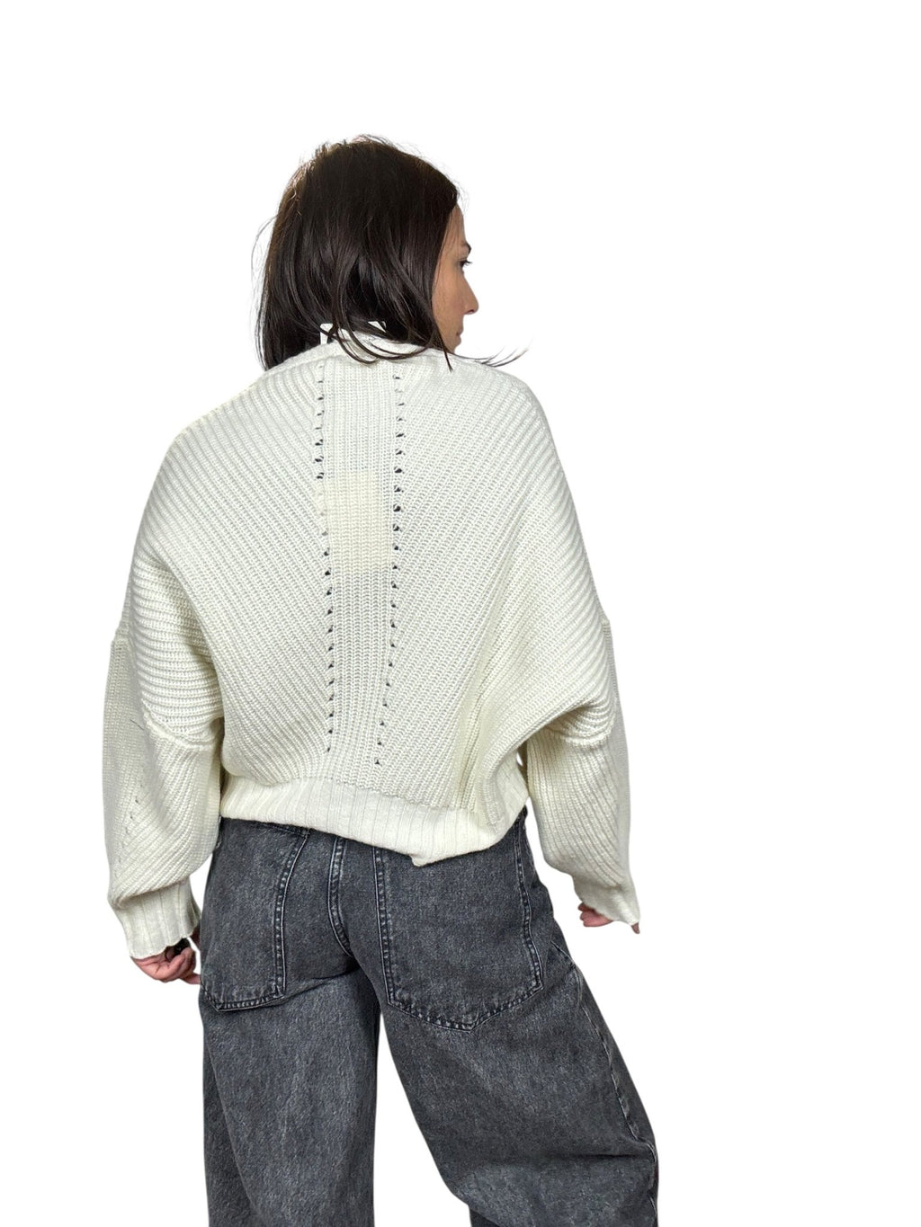 CARDIGAN MANICA A KIMONO VICOLO - XE BLU ABBIGLIAMENTO