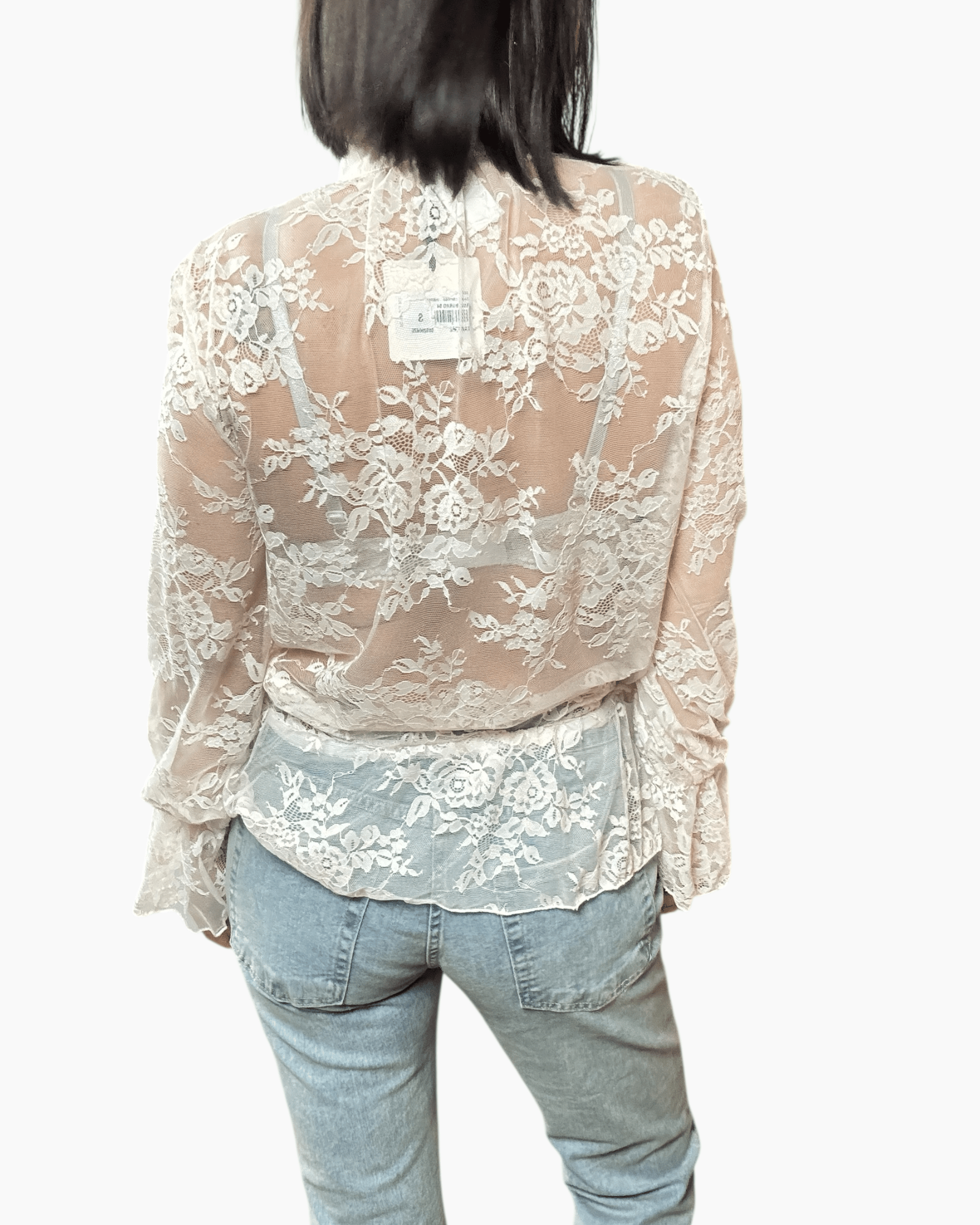 CAMICIA IN PIZZO VELATO VICOLO - XE BLU ABBIGLIAMENTO