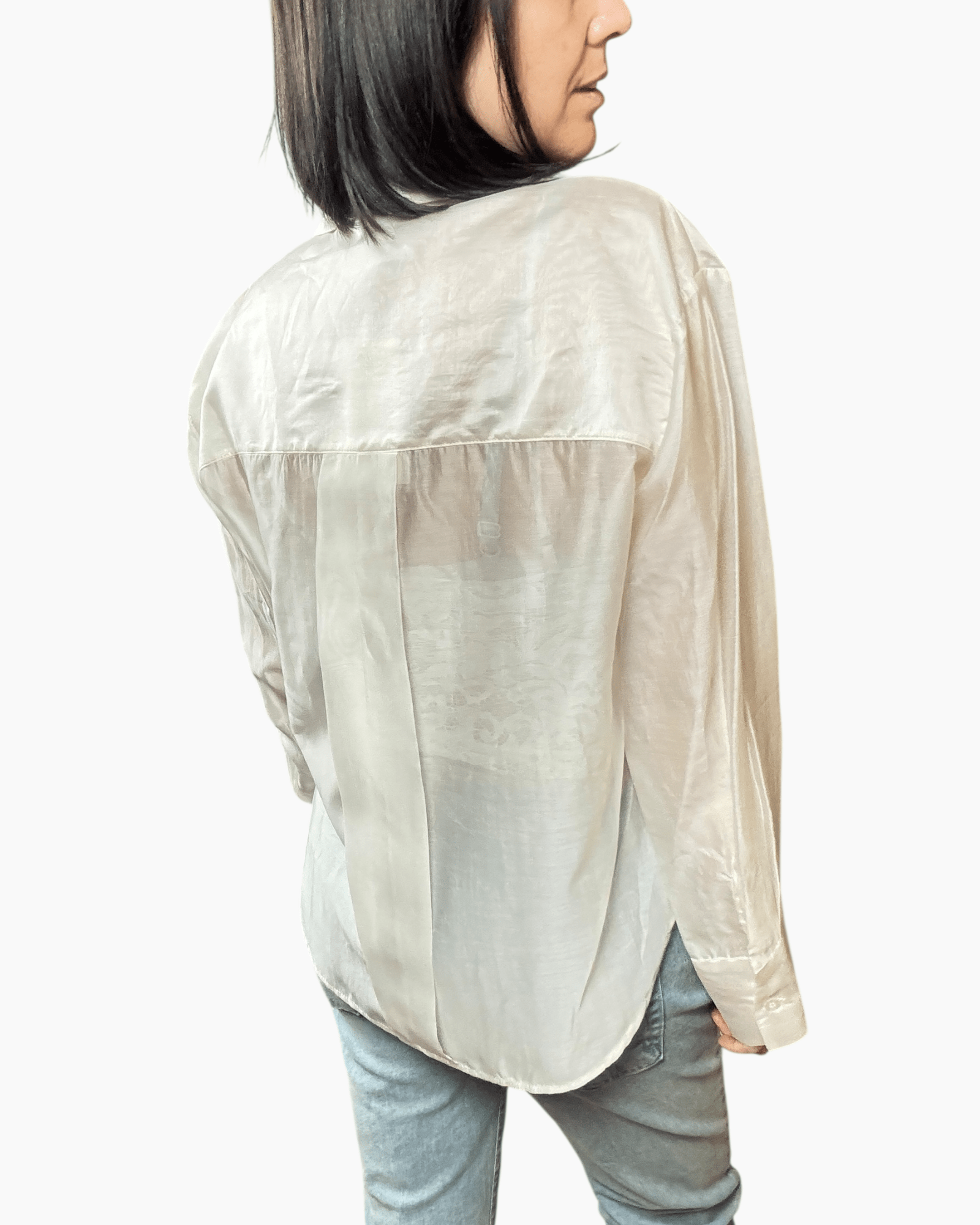 CAMICIA CON TOP IN PIZZO SUSY MIX - XE BLU ABBIGLIAMENTO