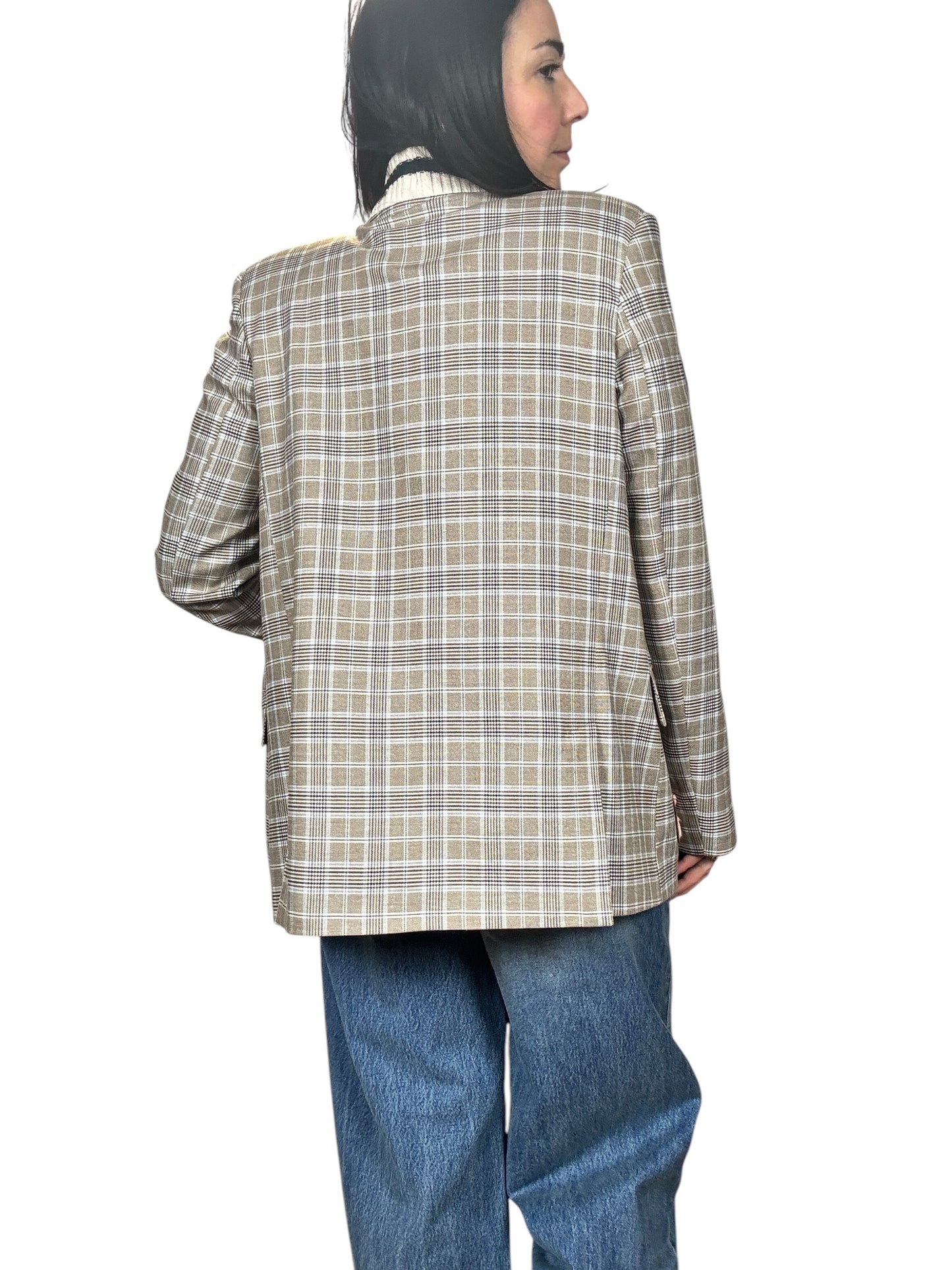 GIACCA QUADRI CON PATCH VICOLO