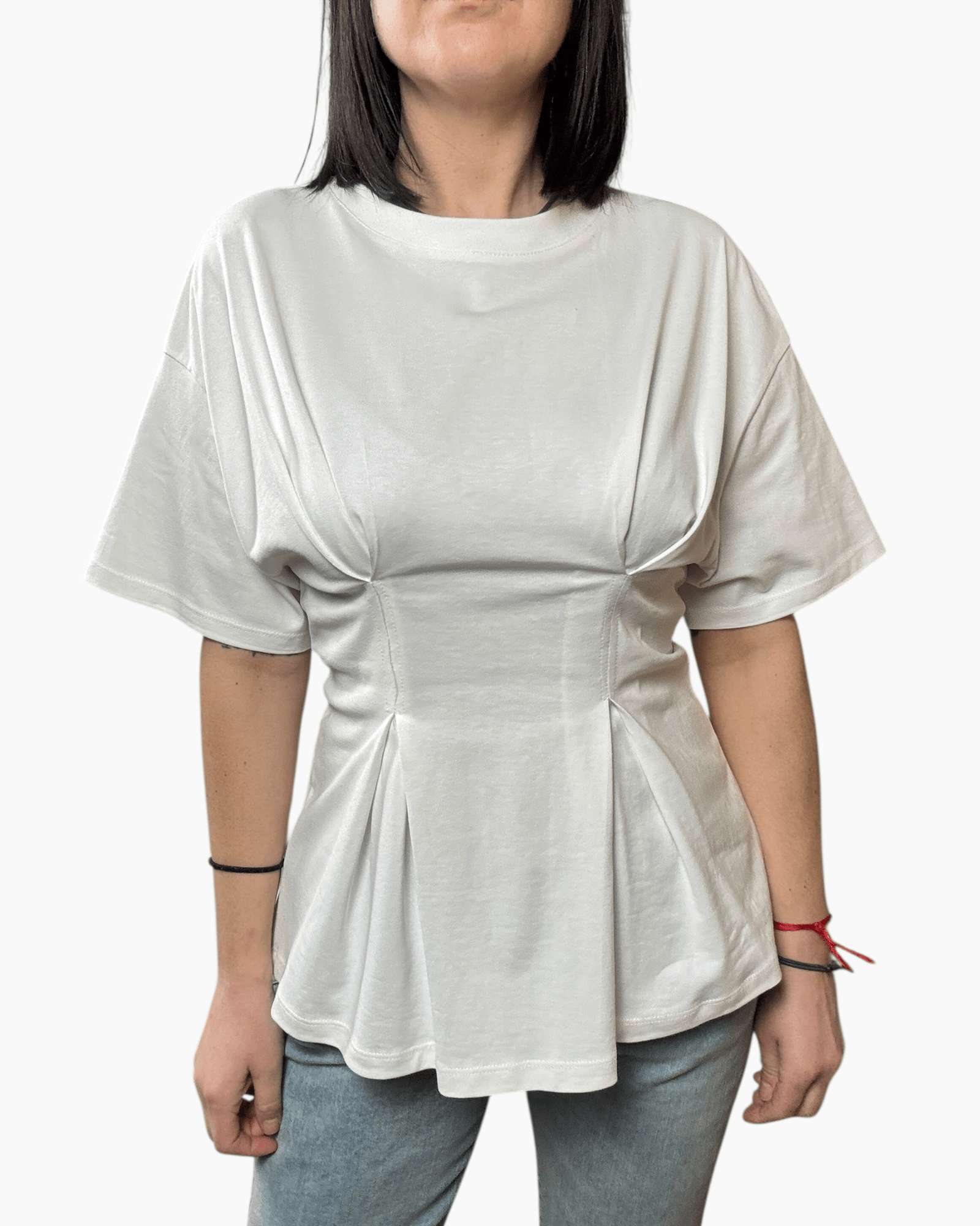 MAGLIETTA CON PINCES VICOLO - XE BLU ABBIGLIAMENTO