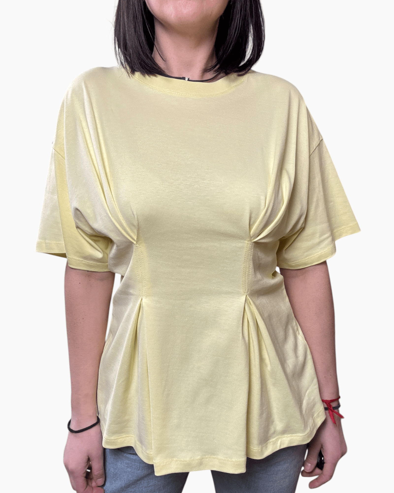 MAGLIETTA CON PINCES VICOLO - XE BLU ABBIGLIAMENTO