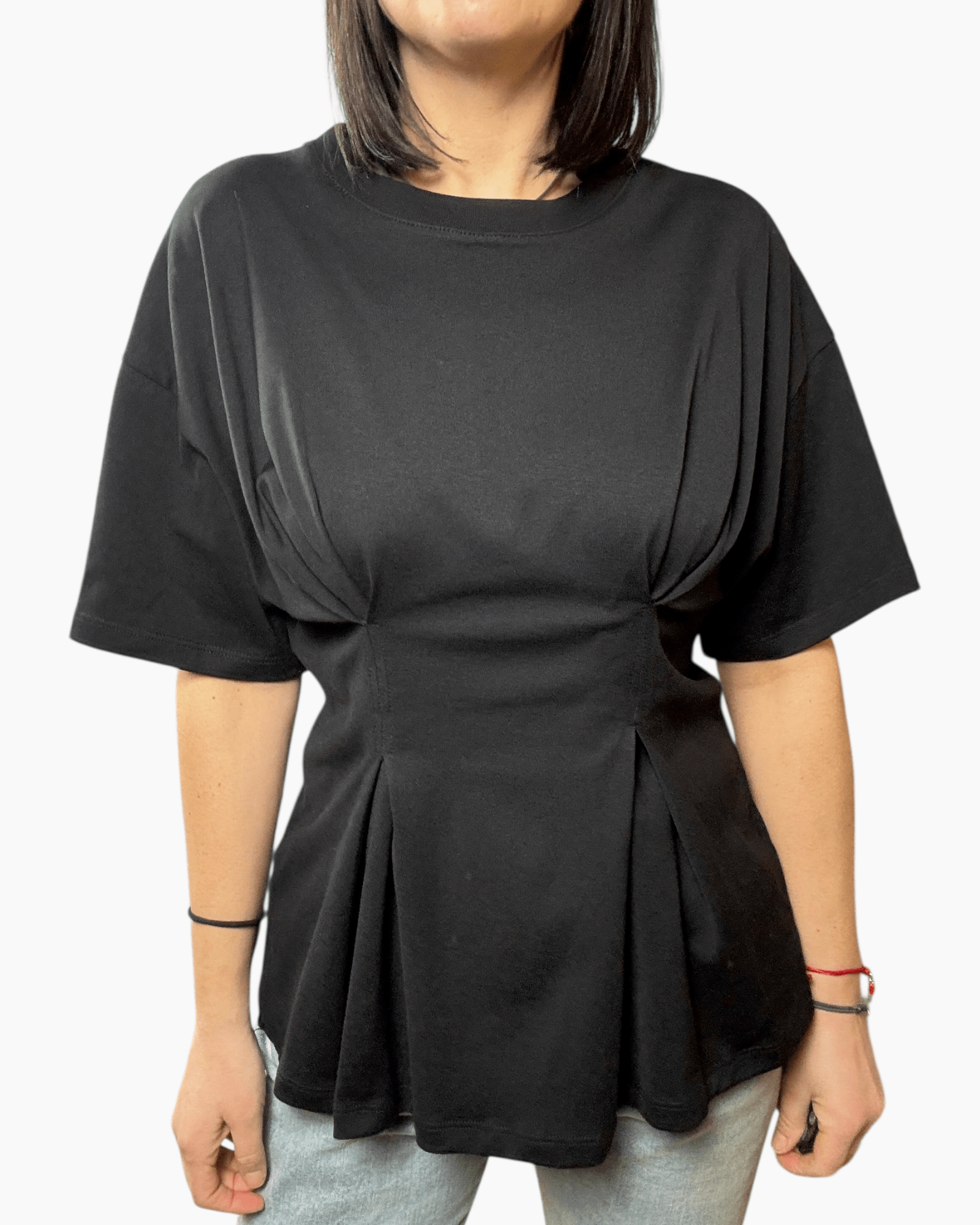 MAGLIETTA CON PINCES VICOLO - XE BLU ABBIGLIAMENTO