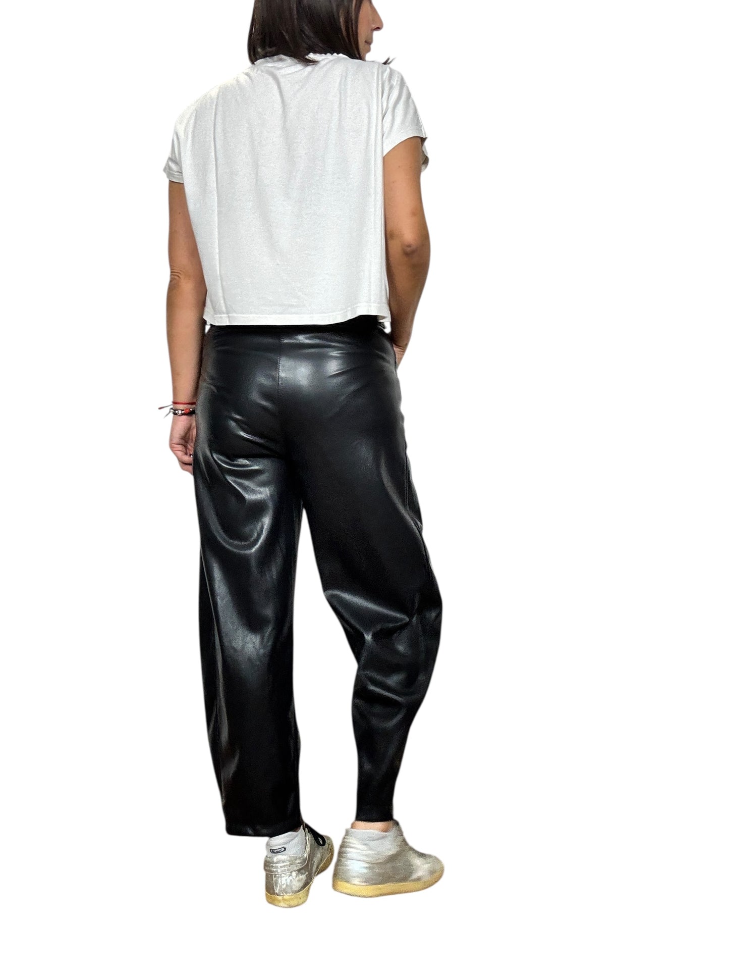 PANTALONE A UOVO IN ECOPELLE HAVEONE
