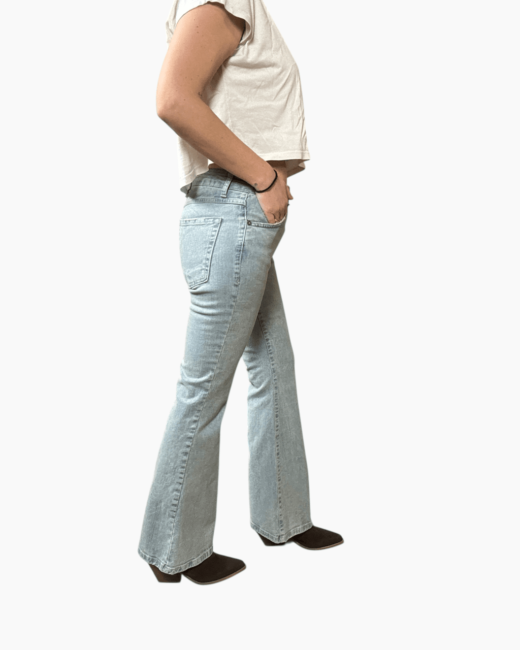 JEANS A ZAMPA TENSIONE IN - XE BLU ABBIGLIAMENTO