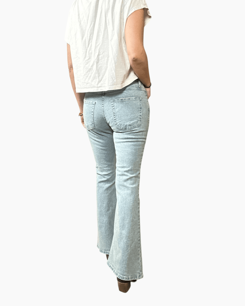 JEANS A ZAMPA TENSIONE IN - XE BLU ABBIGLIAMENTO