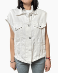 GILET IN JEANS SUSY MIX - XE BLU ABBIGLIAMENTO