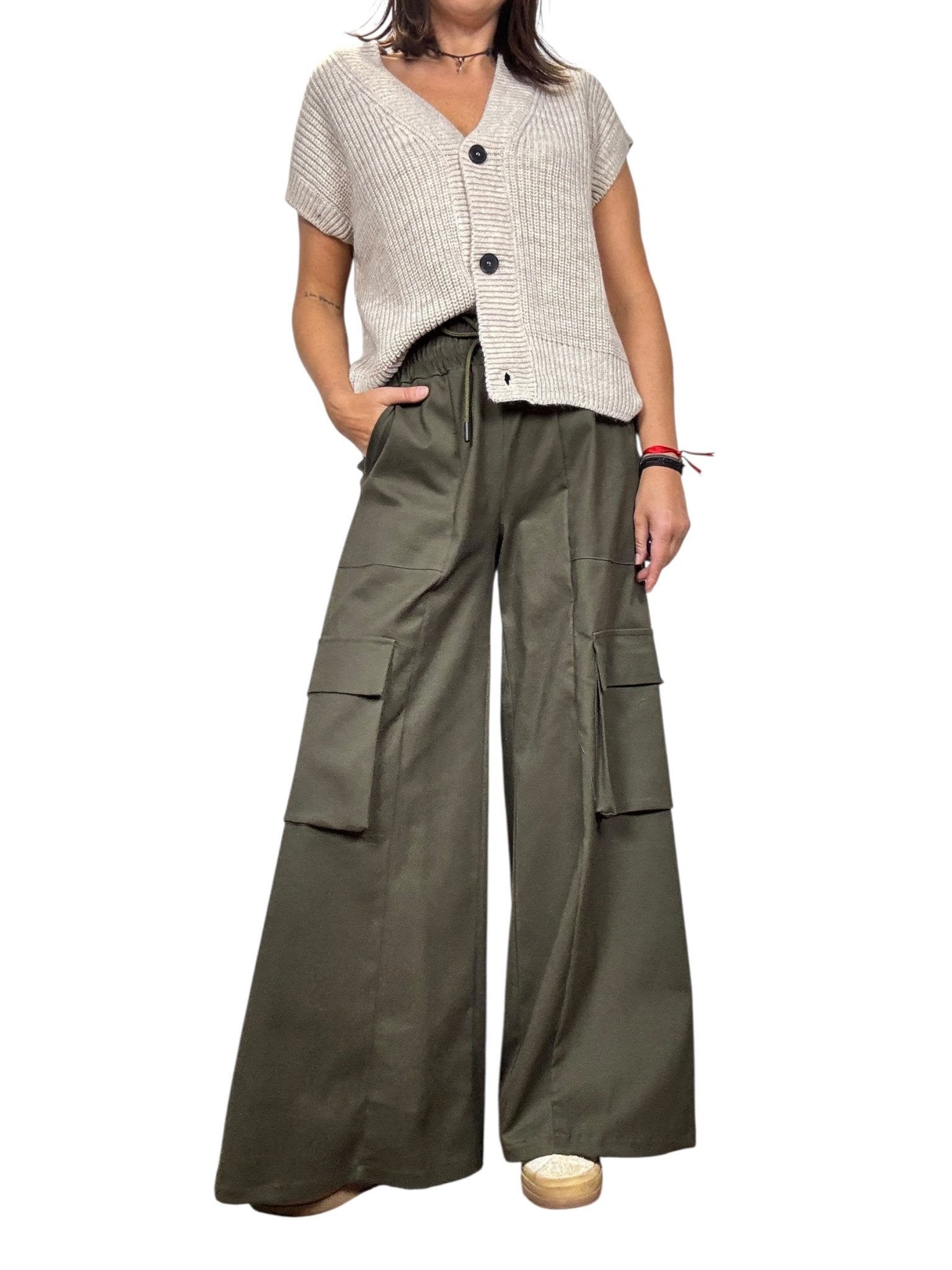PANTALONE CARGO HAVEONE - XE BLU ABBIGLIAMENTO