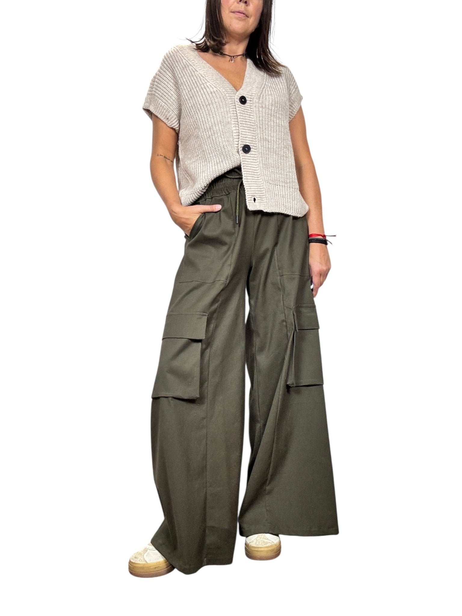 PANTALONE CARGO HAVEONE - XE BLU ABBIGLIAMENTO