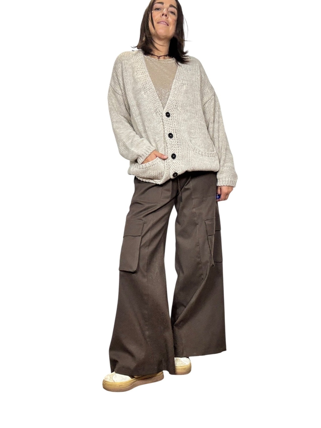 CARDIGAN CON BOTTONI VICOLO - XE BLU ABBIGLIAMENTO