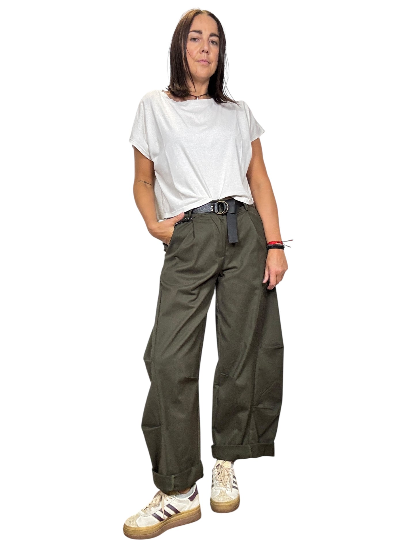 PANTALONE BALOON CON CUCITURE A VISTA HAVEONE