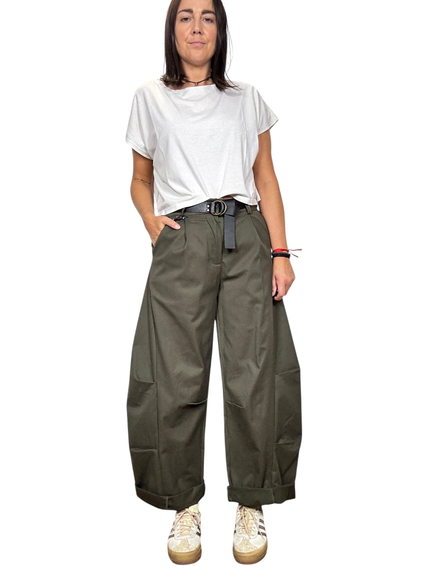 PANTALONE BALOON CON CUCITURE A VISTA HAVEONE