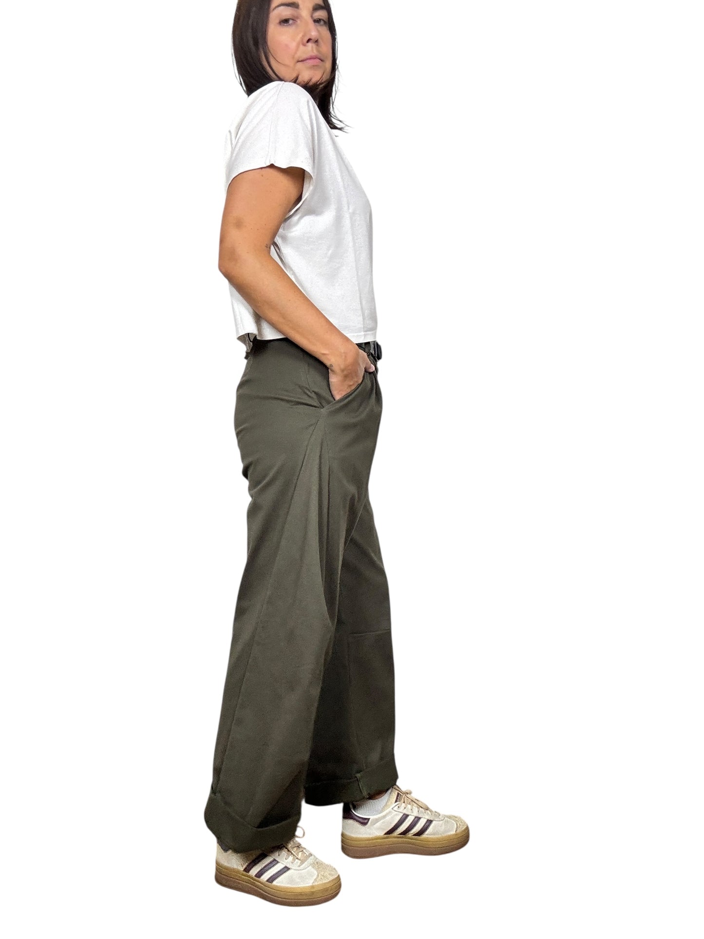 PANTALONE BALOON CON CUCITURE A VISTA HAVEONE