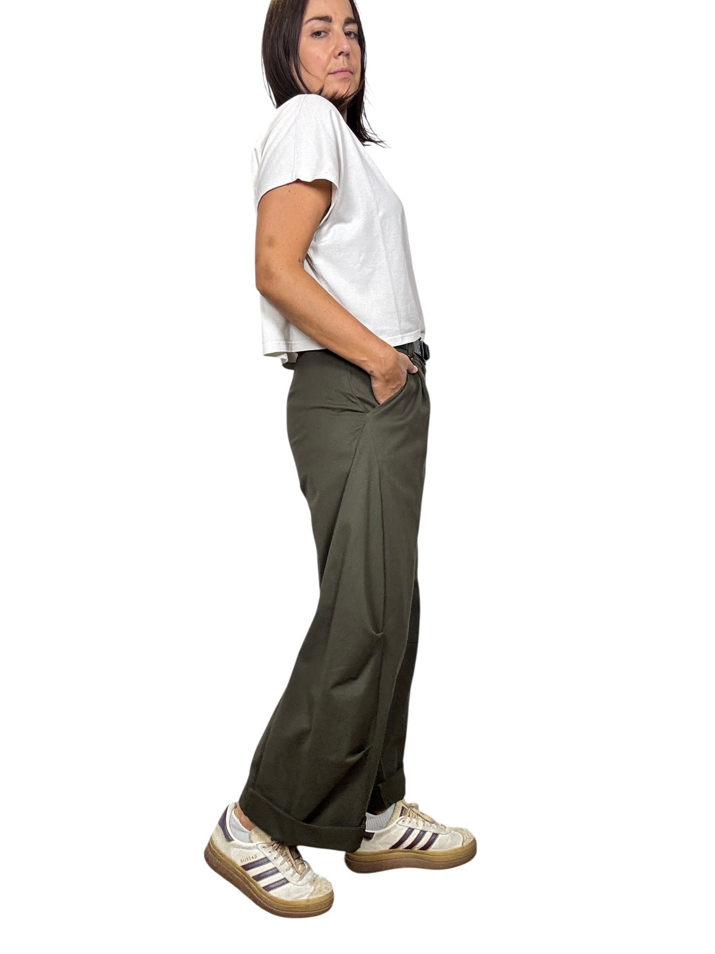 PANTALONE BALOON CON CUCITURE A VISTA HAVEONE
