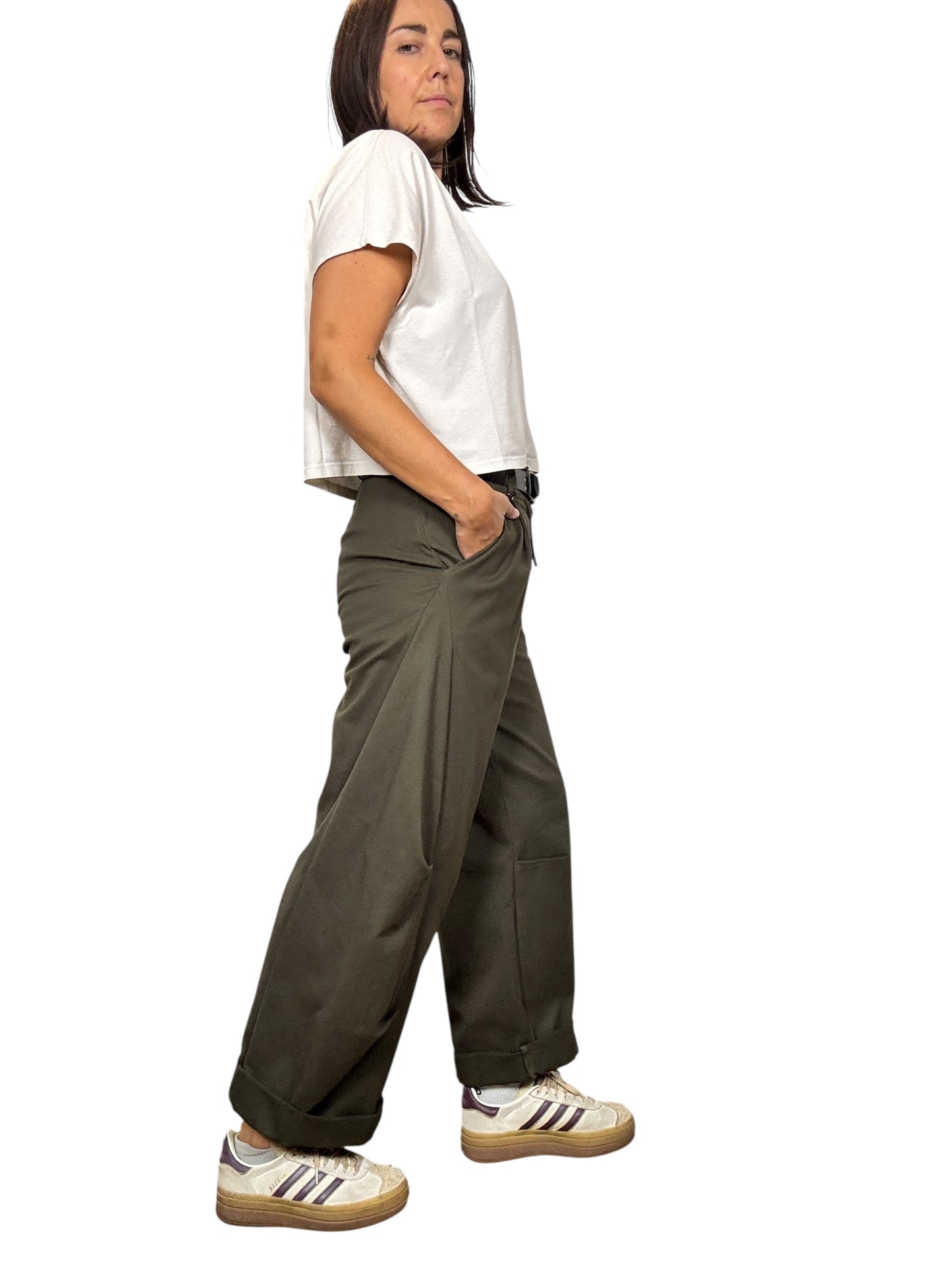 PANTALONE BALOON CON CUCITURE A VISTA HAVEONE