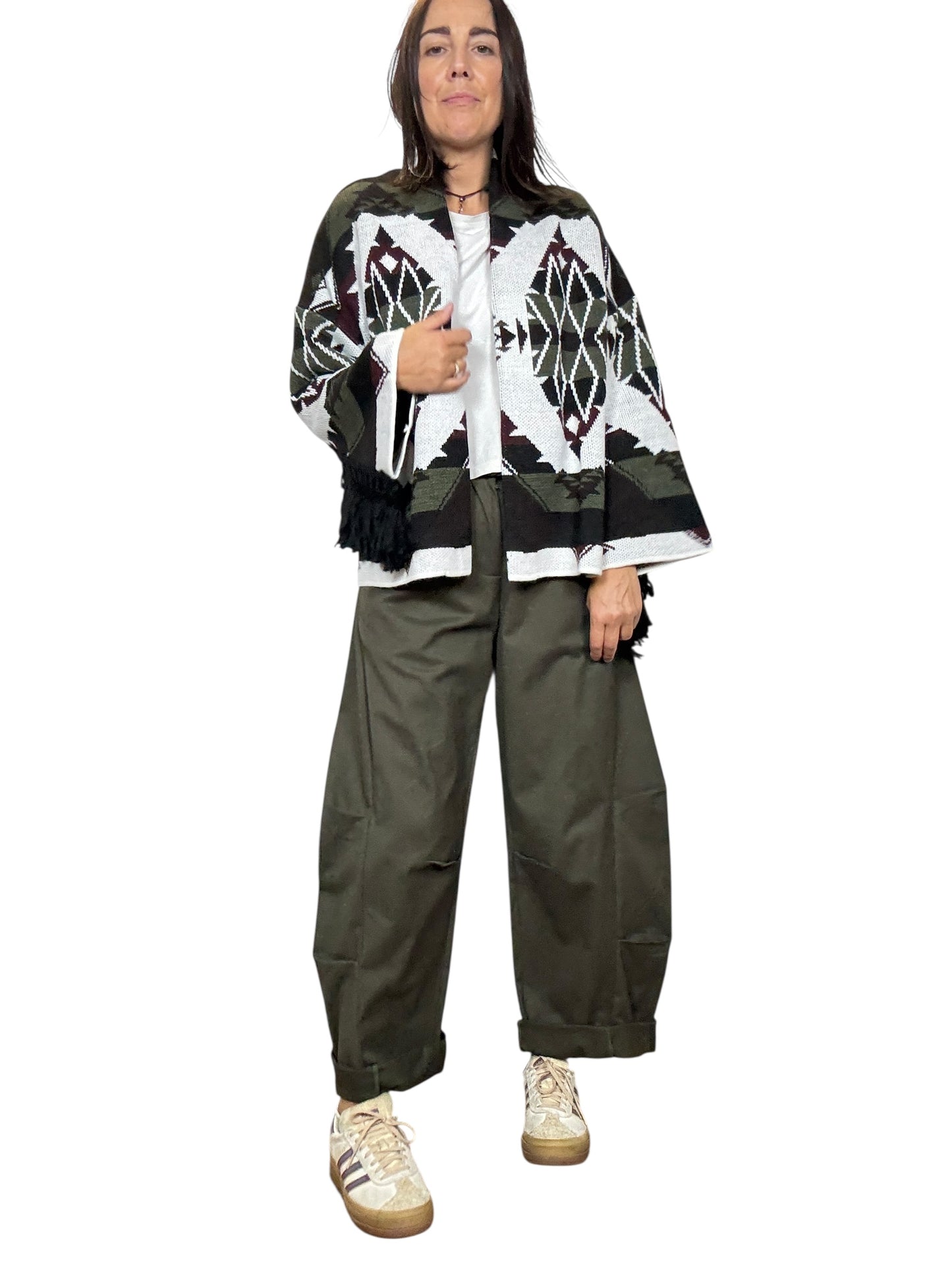 CARDIGAN ALANUI CON FRANGE VICOLO