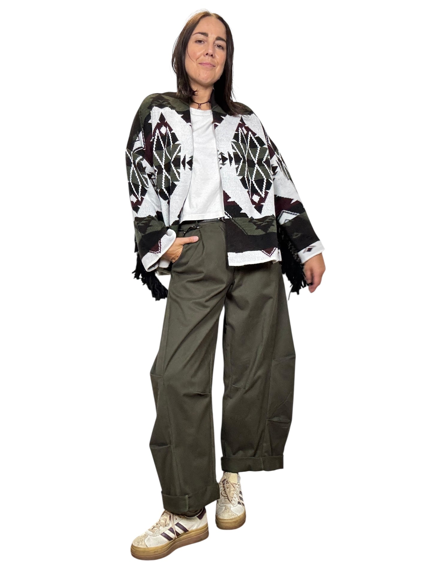 PANTALONE BALOON CON CUCITURE A VISTA HAVEONE