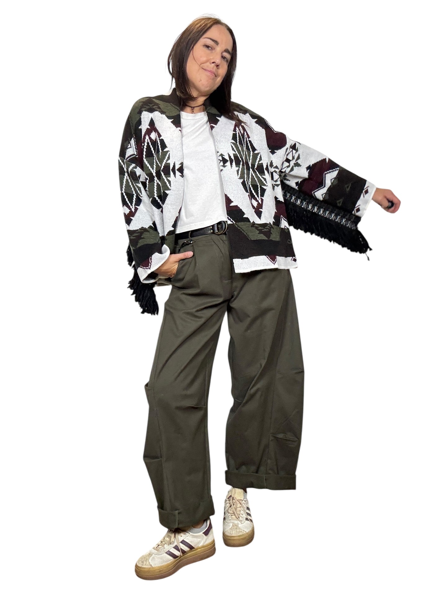 PANTALONE BALOON CON CUCITURE A VISTA HAVEONE
