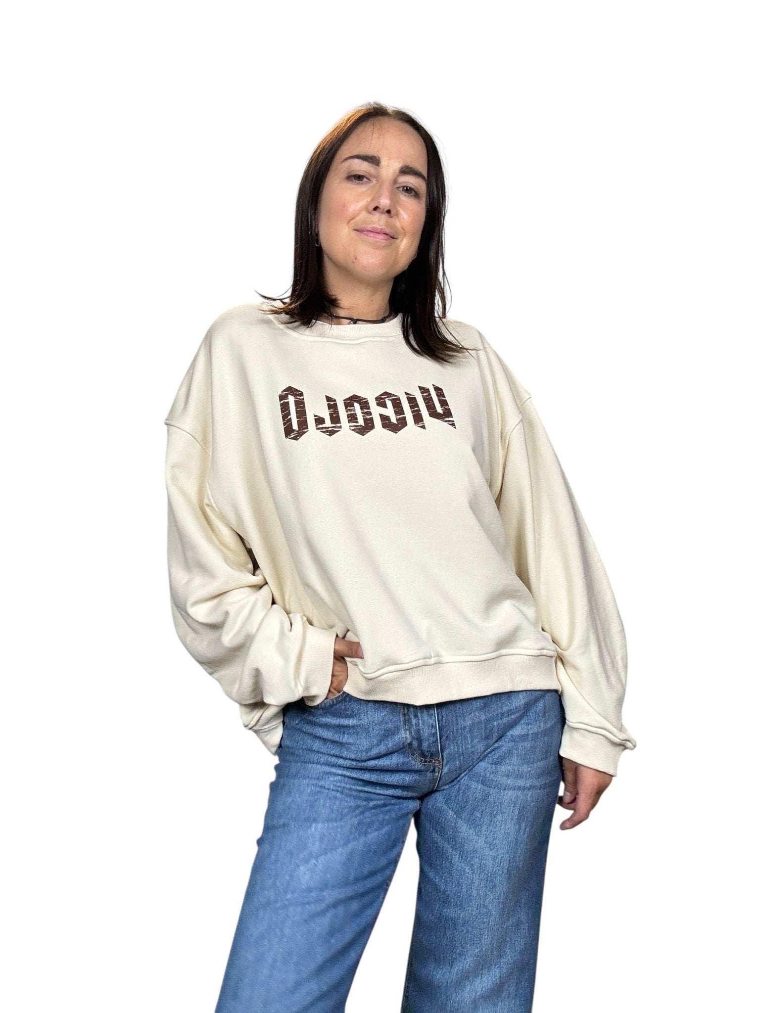 FELPA LOGO VICOLO - XE BLU ABBIGLIAMENTO