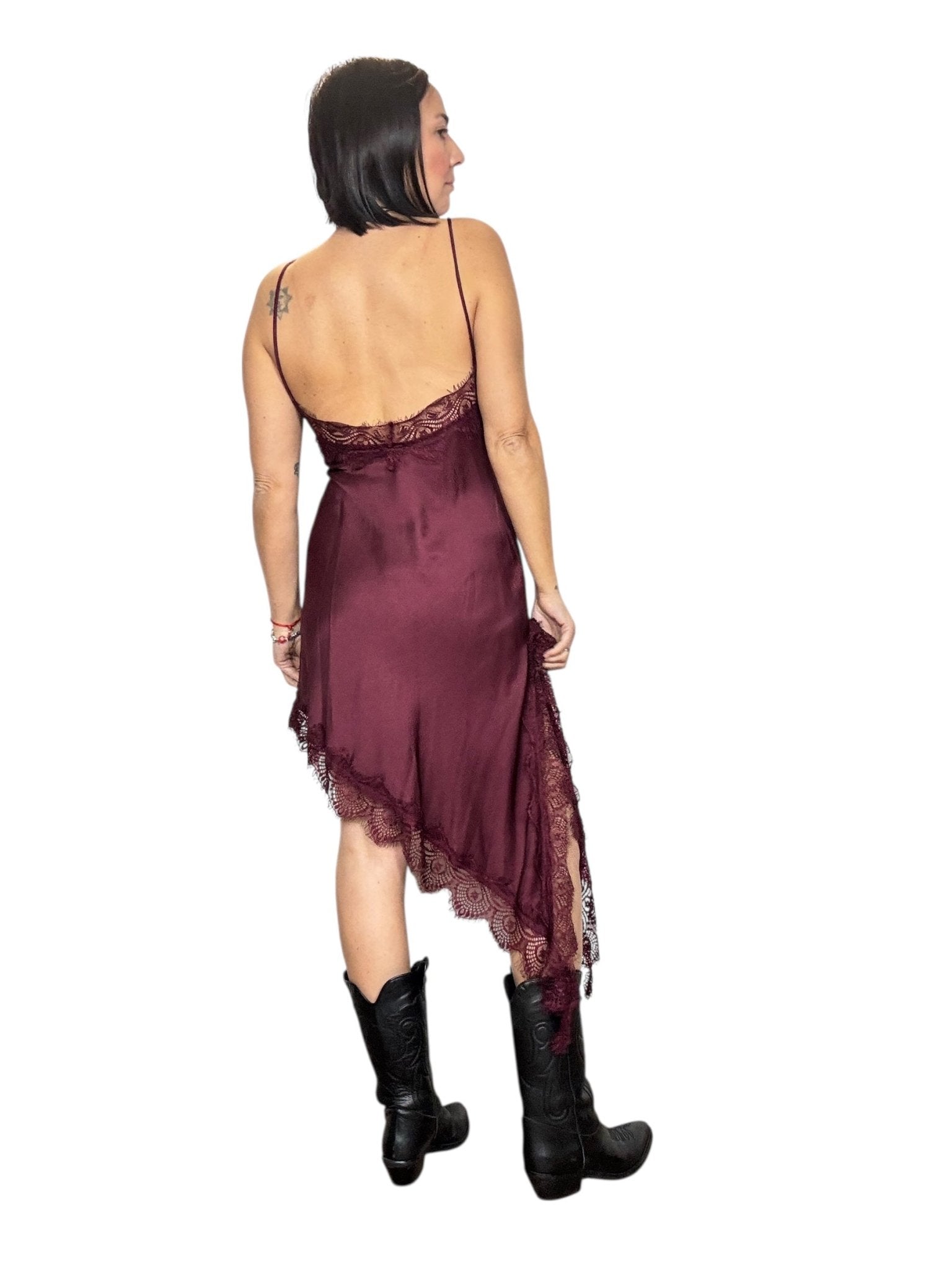 ABITO LINGERIE ASIMMETRICO LUNGO SUSY MIX - XE BLU ABBIGLIAMENTO