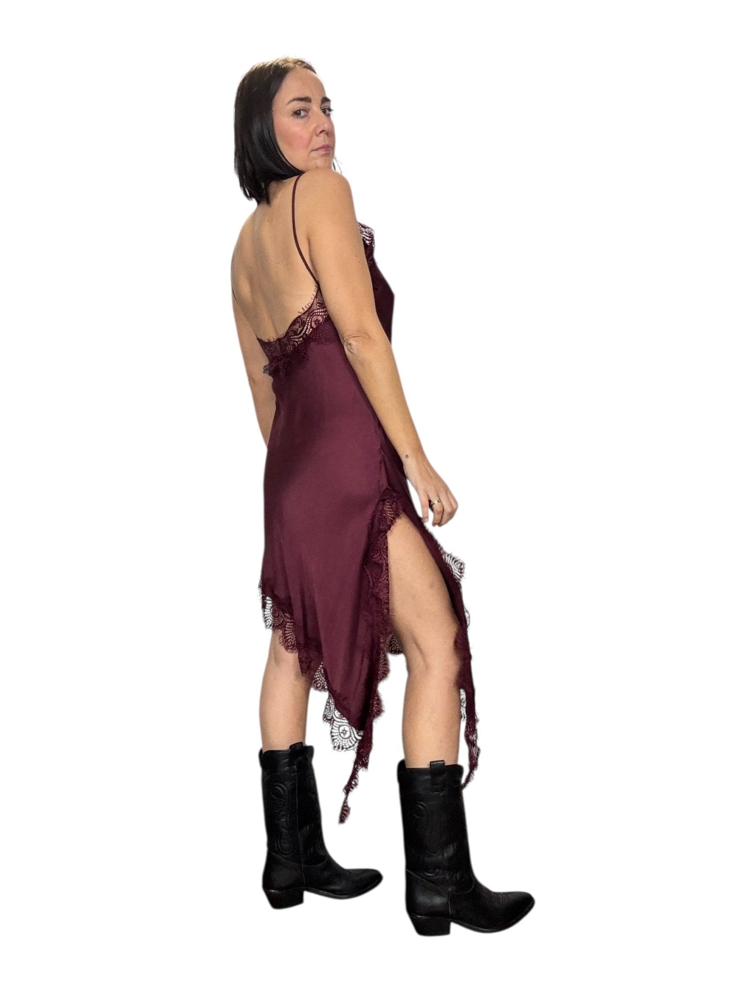 ABITO LINGERIE ASIMMETRICO LUNGO SUSY MIX - XE BLU ABBIGLIAMENTO