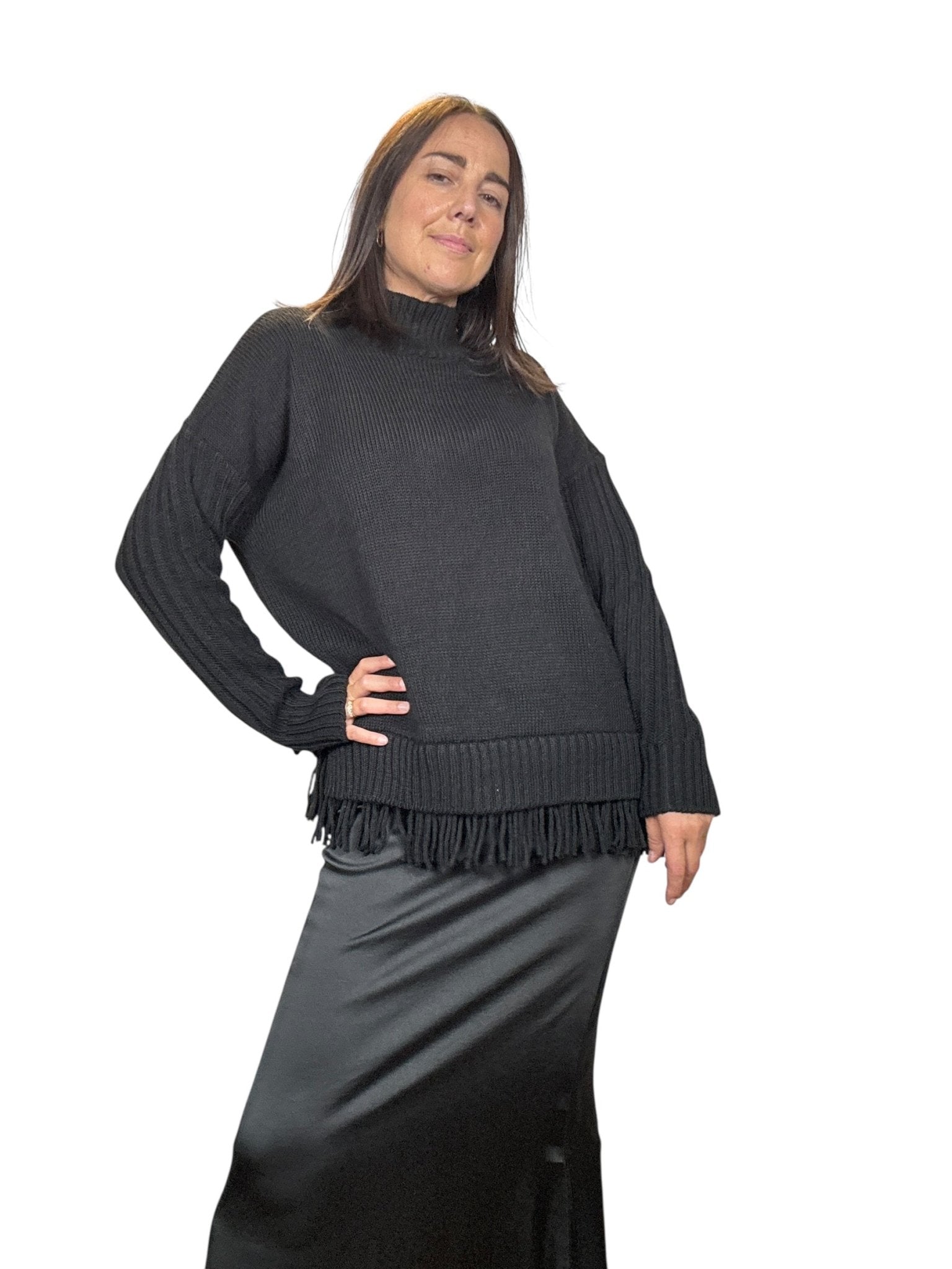 MAGLIA FRANGE VICOLO - XE BLU ABBIGLIAMENTO