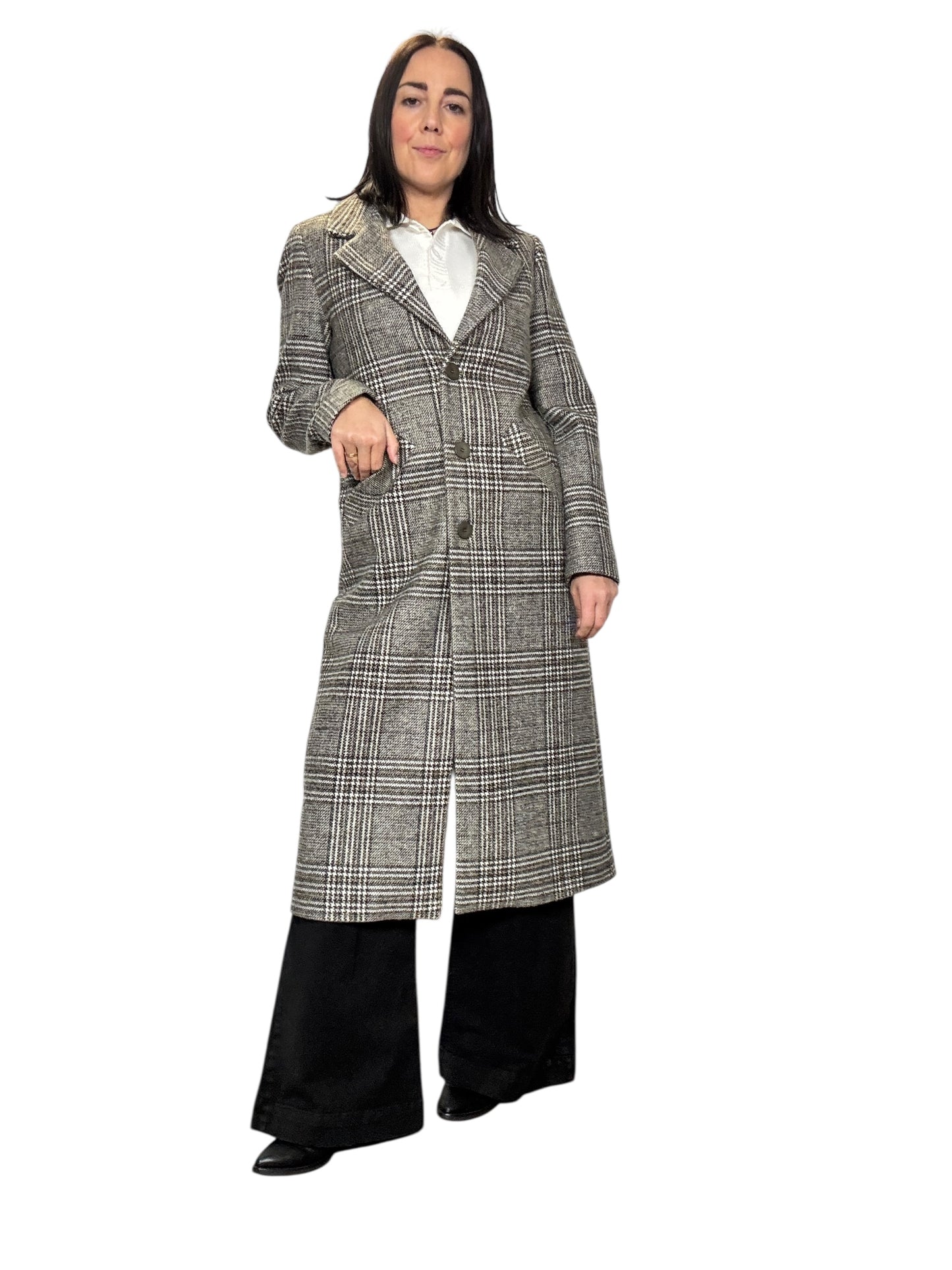 CAPPOTTO CHECK FANGO SUSY MIX