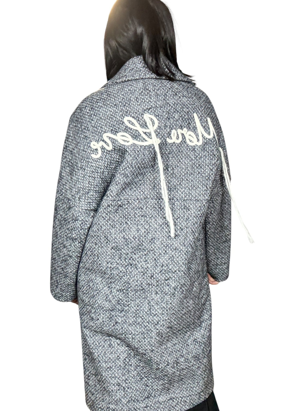 CAPPOTTO SPINATO MORE LOVE SUSY MIX - XE BLU ABBIGLIAMENTO