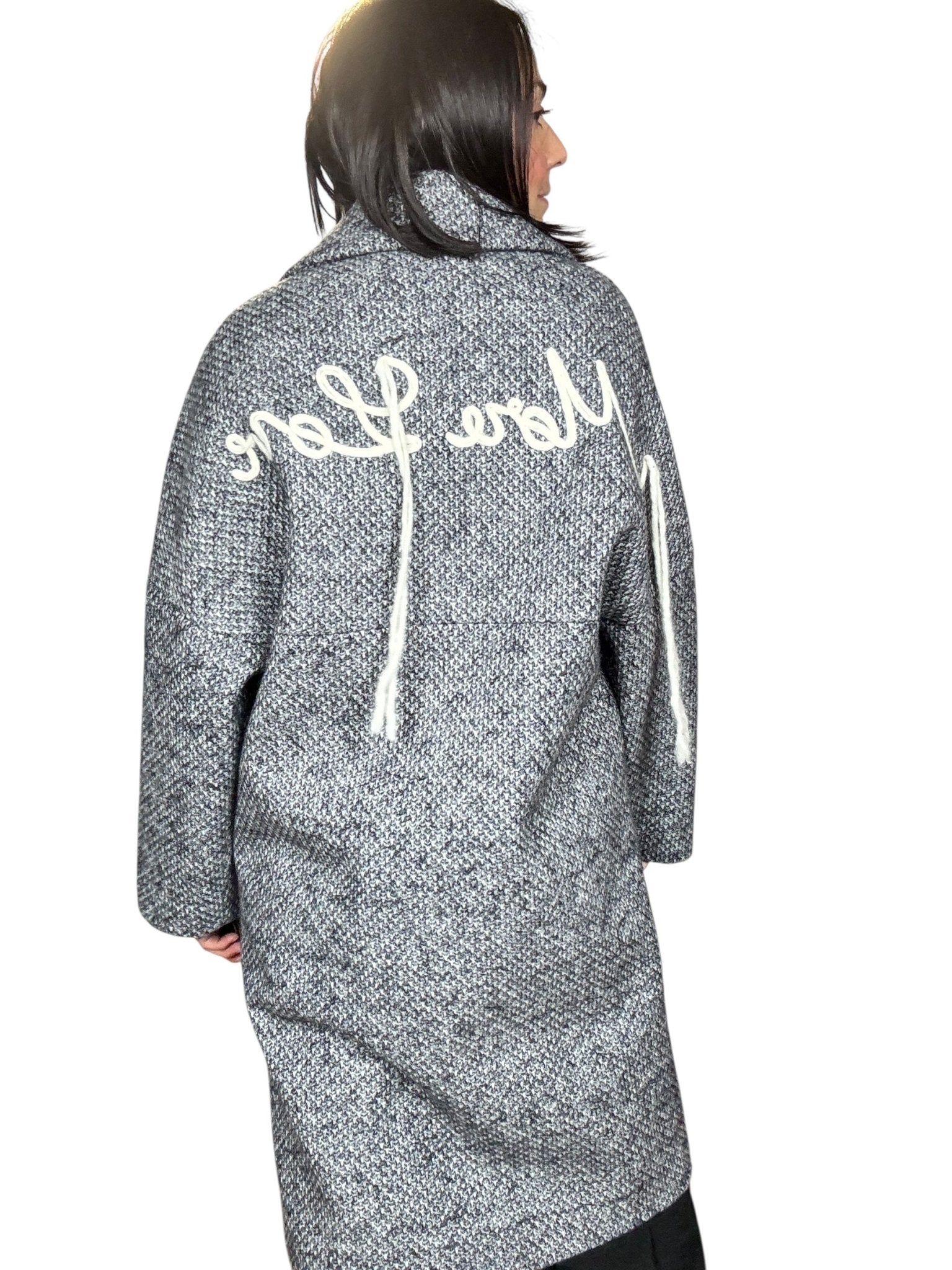 CAPPOTTO SPINATO MORE LOVE SUSY MIX - XE BLU ABBIGLIAMENTO