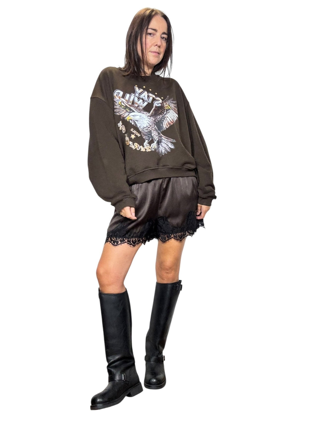 FELPA STAY WILD VICOLO - XE BLU ABBIGLIAMENTO