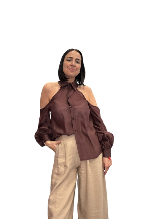 CAMICIA CUT OUT SPALLE TENSIONE IN
