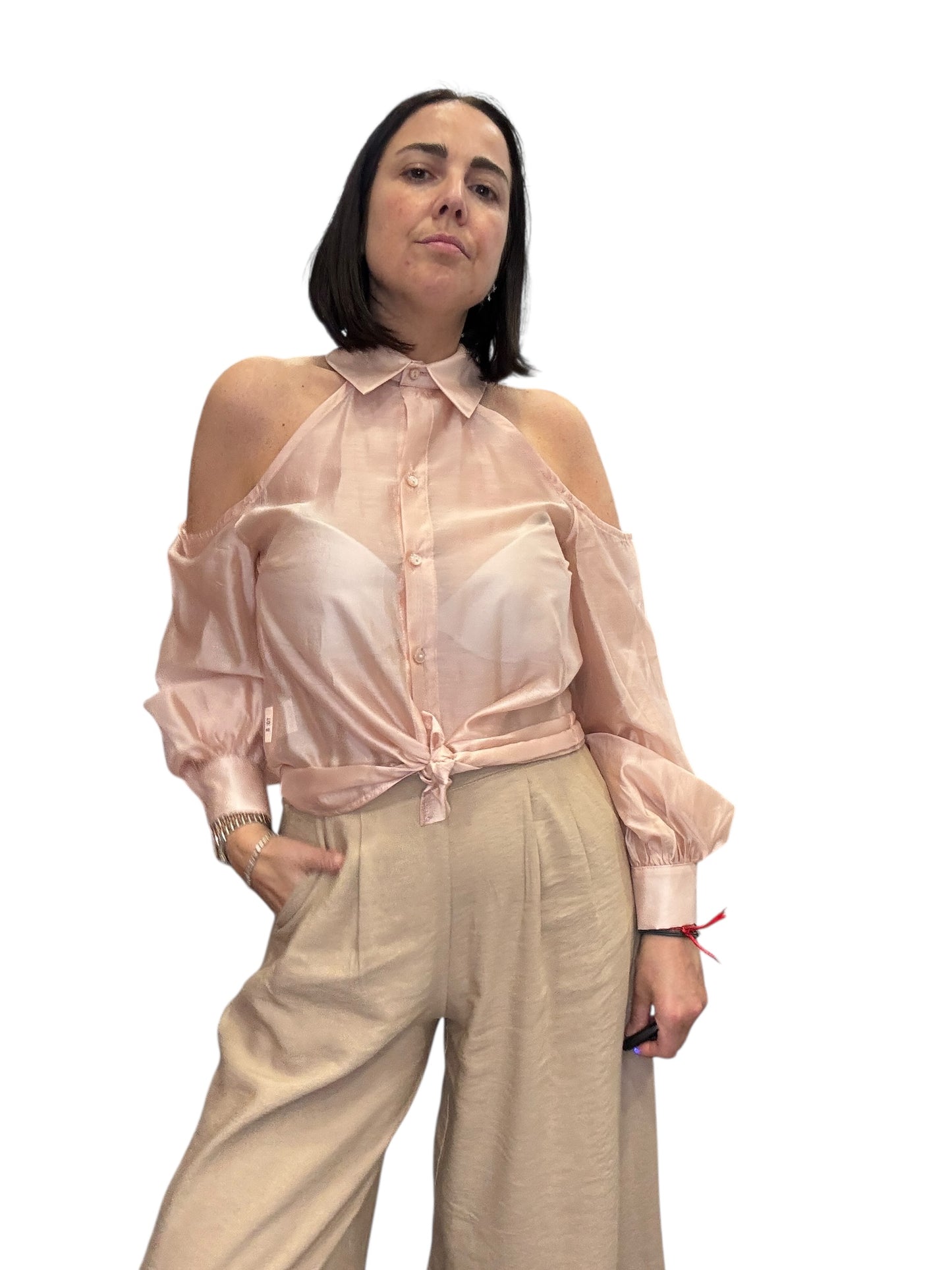 CAMICIA CUT OUT SPALLE TENSIONE IN