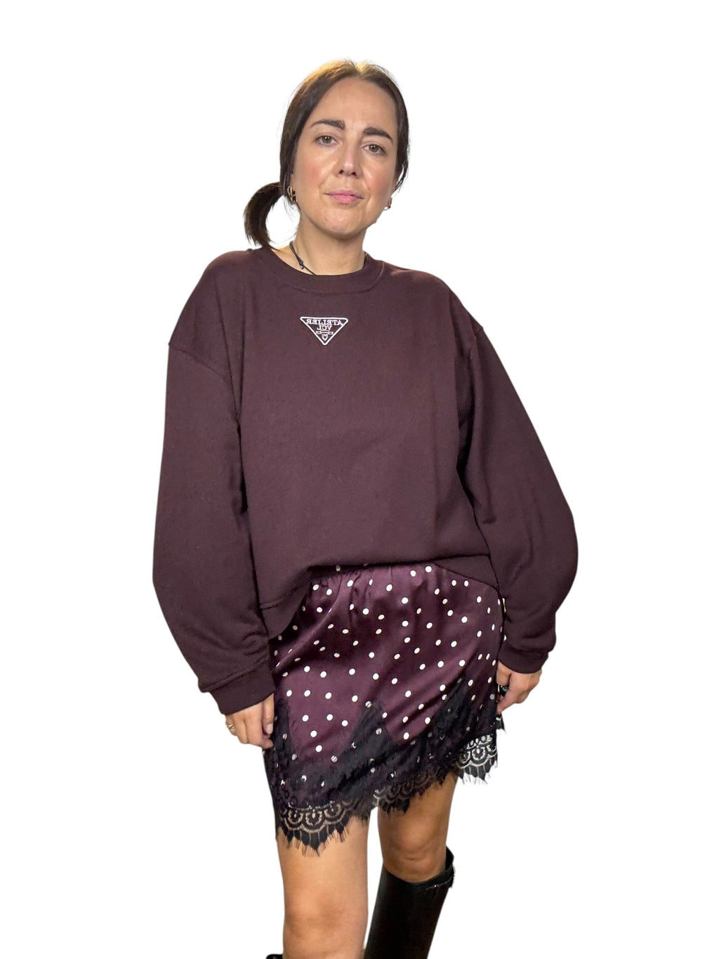 FELPA ATELIER VICOLO - XE BLU ABBIGLIAMENTO