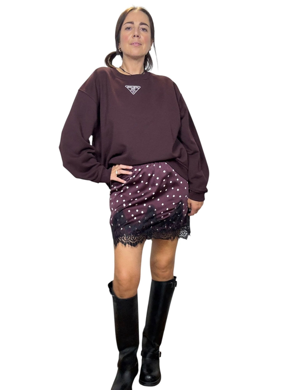 FELPA ATELIER VICOLO - XE BLU ABBIGLIAMENTO