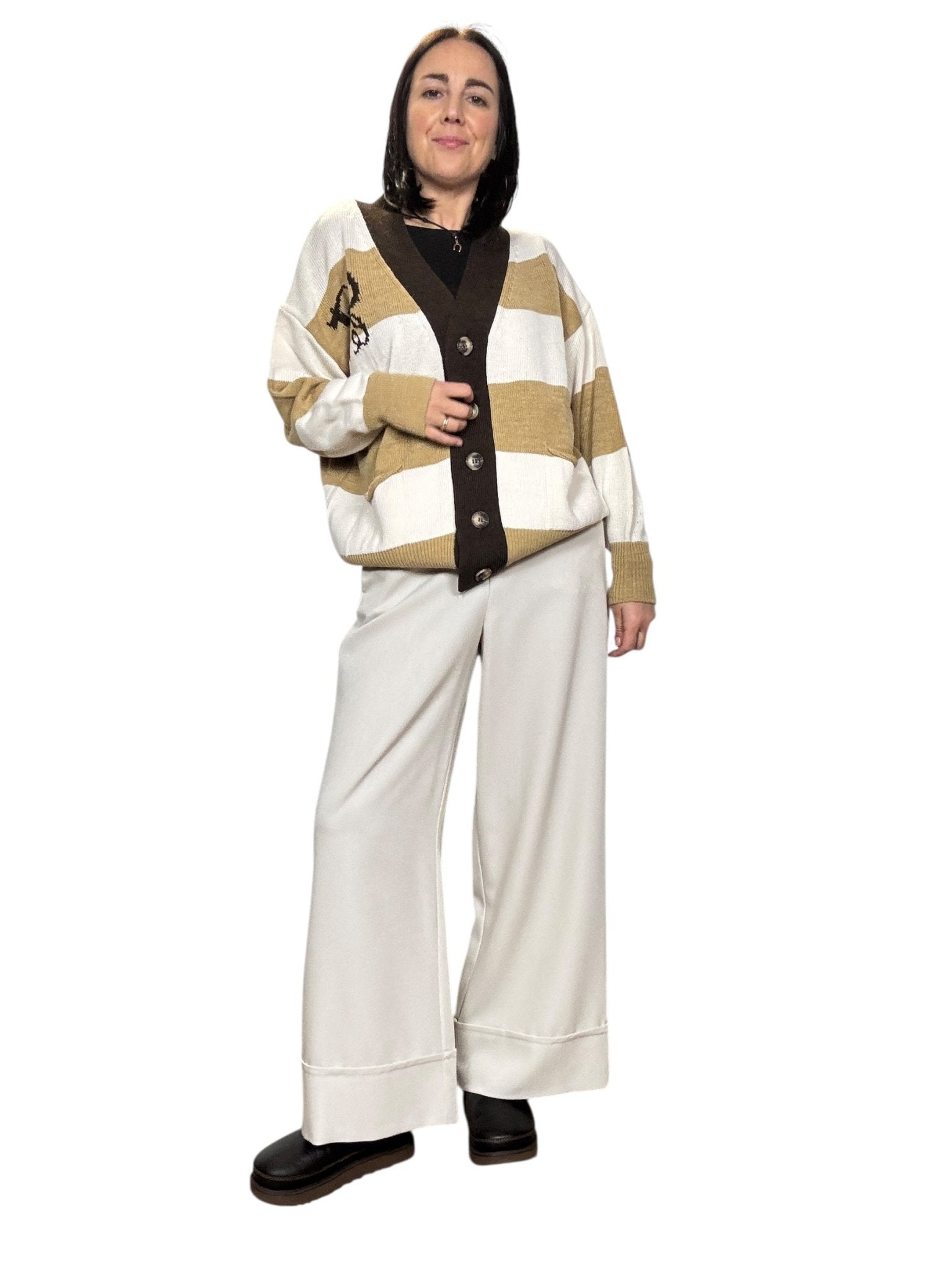 CARDIGAN A RIGHE VICOLO - XE BLU ABBIGLIAMENTO