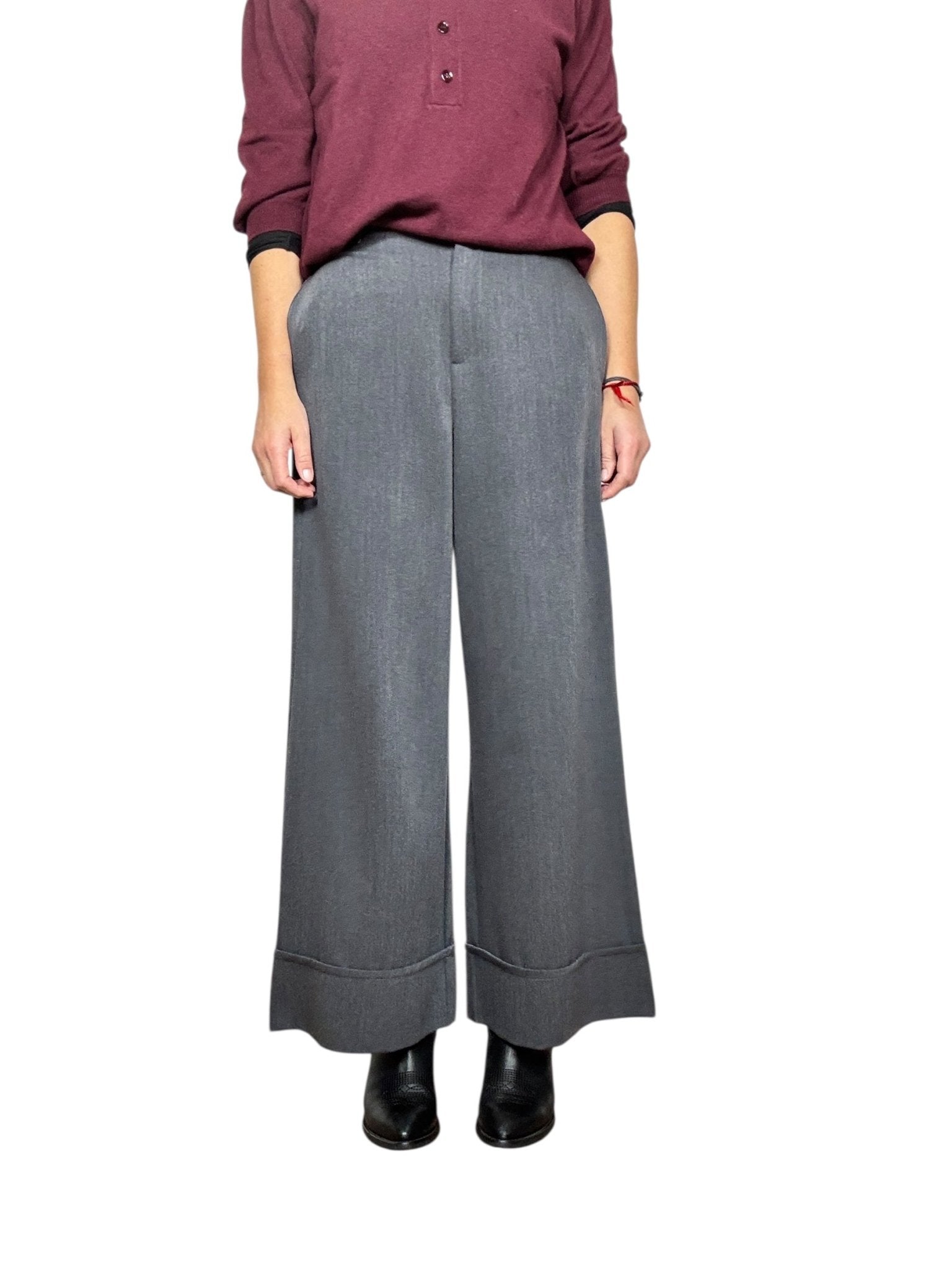 PANTALONE CON RISVOLTO DIXIE - XE BLU ABBIGLIAMENTO