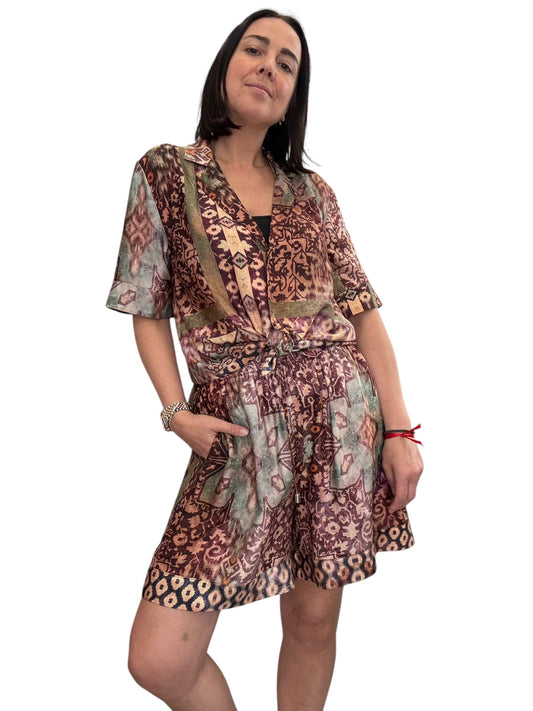 CAMICIA A FANTASIA ETNICA VICOLO