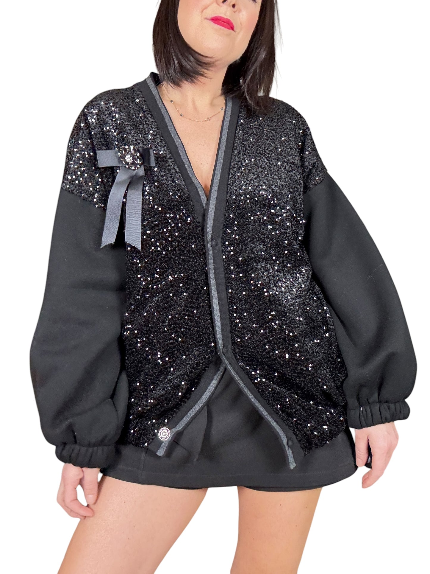 BOMBER CON PAILLETTES SUSY MIX