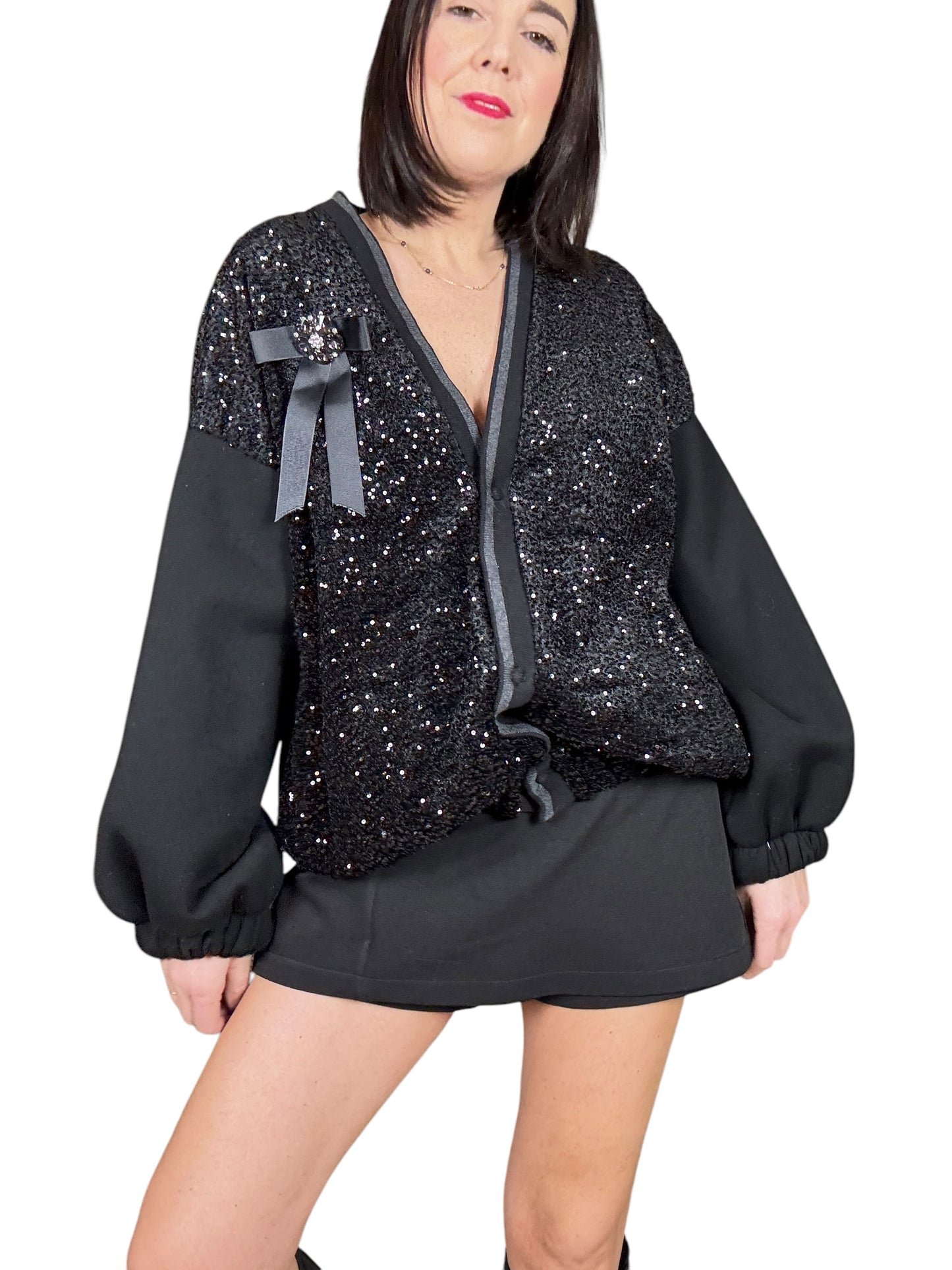 BOMBER CON PAILLETTES SUSY MIX