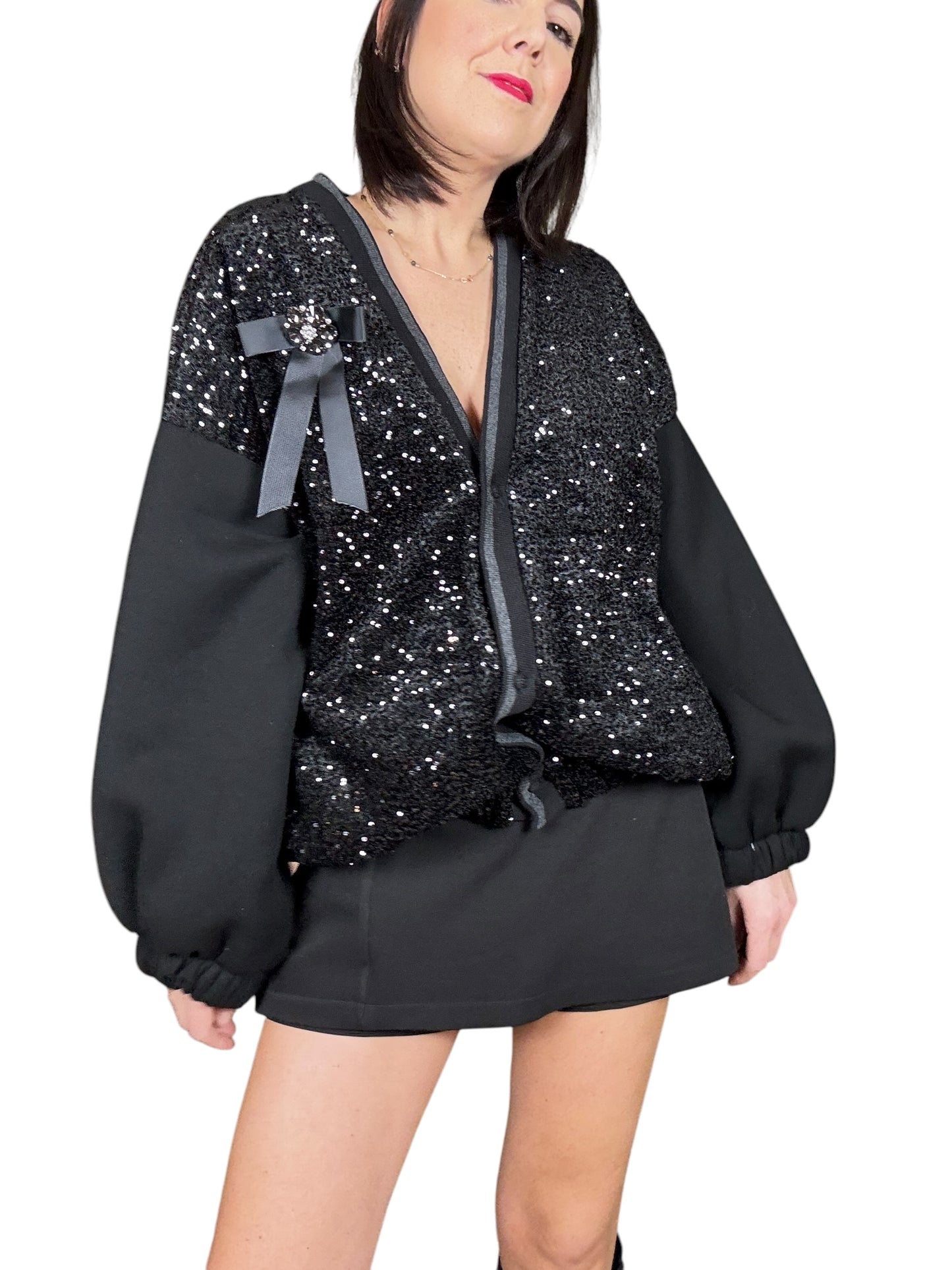 BOMBER CON PAILLETTES SUSY MIX